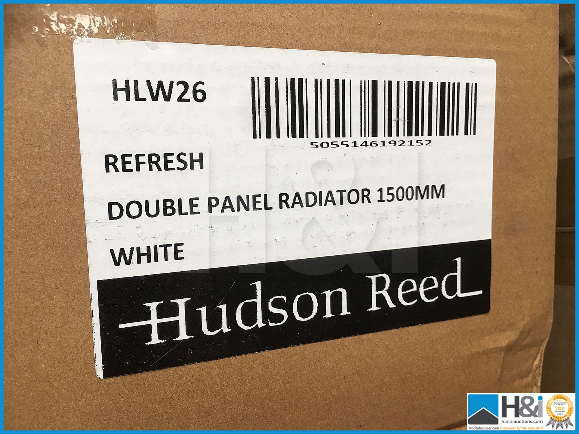 Designer Hudson Reed HLW26 Refresh double panel radiator in white finish. 1500x350. Unused and boxed - Image 2 of 2