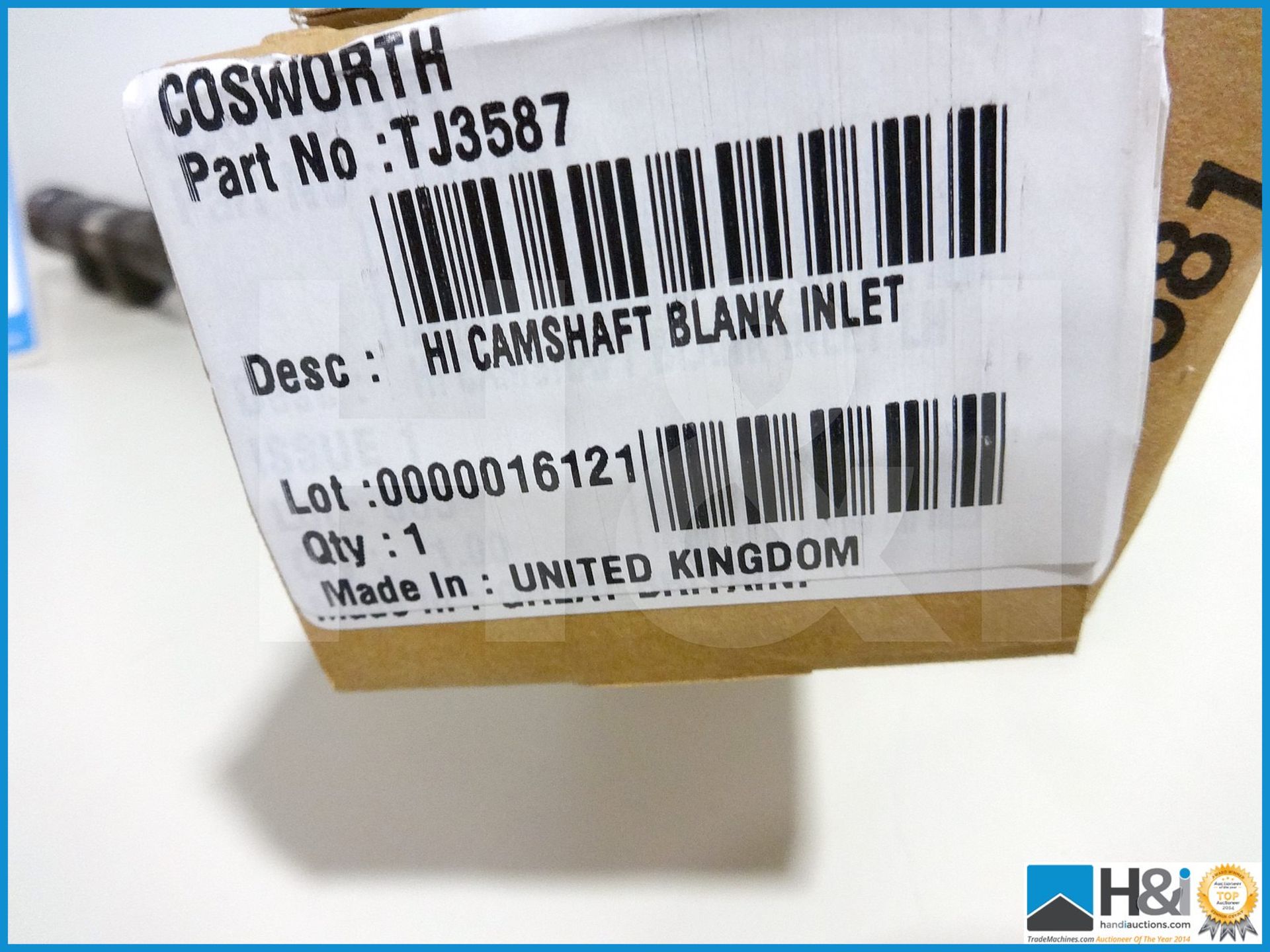 4 off Cosworth TJ Formula One D10 high lift camshafts. 2003. MC: TJ3587 CILN: 117 - Bild 6 aus 6