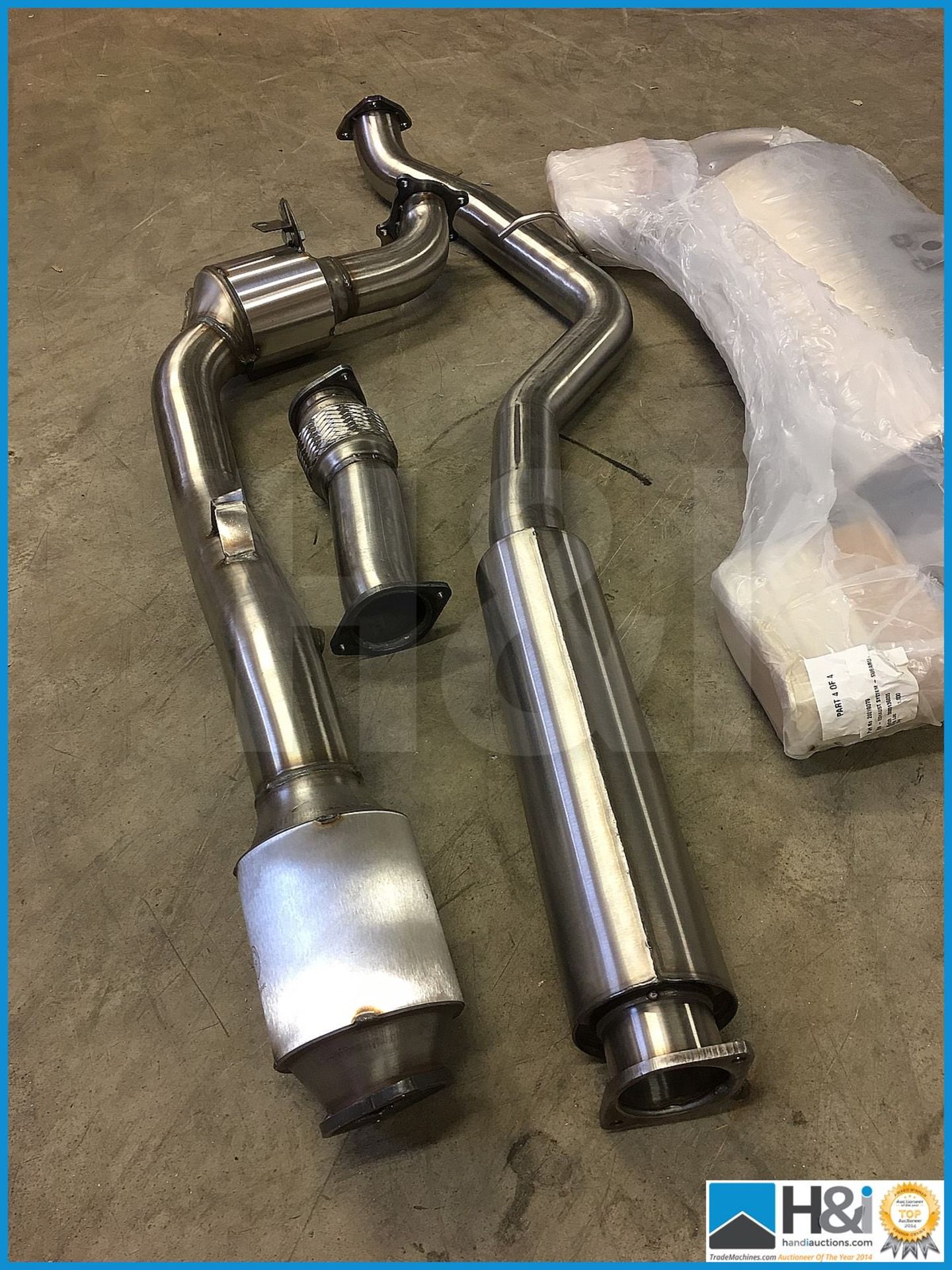 Subaru Cosworth CS400 compete exhaust system. This is only one of 8 systems available in the world. - Image 2 of 6