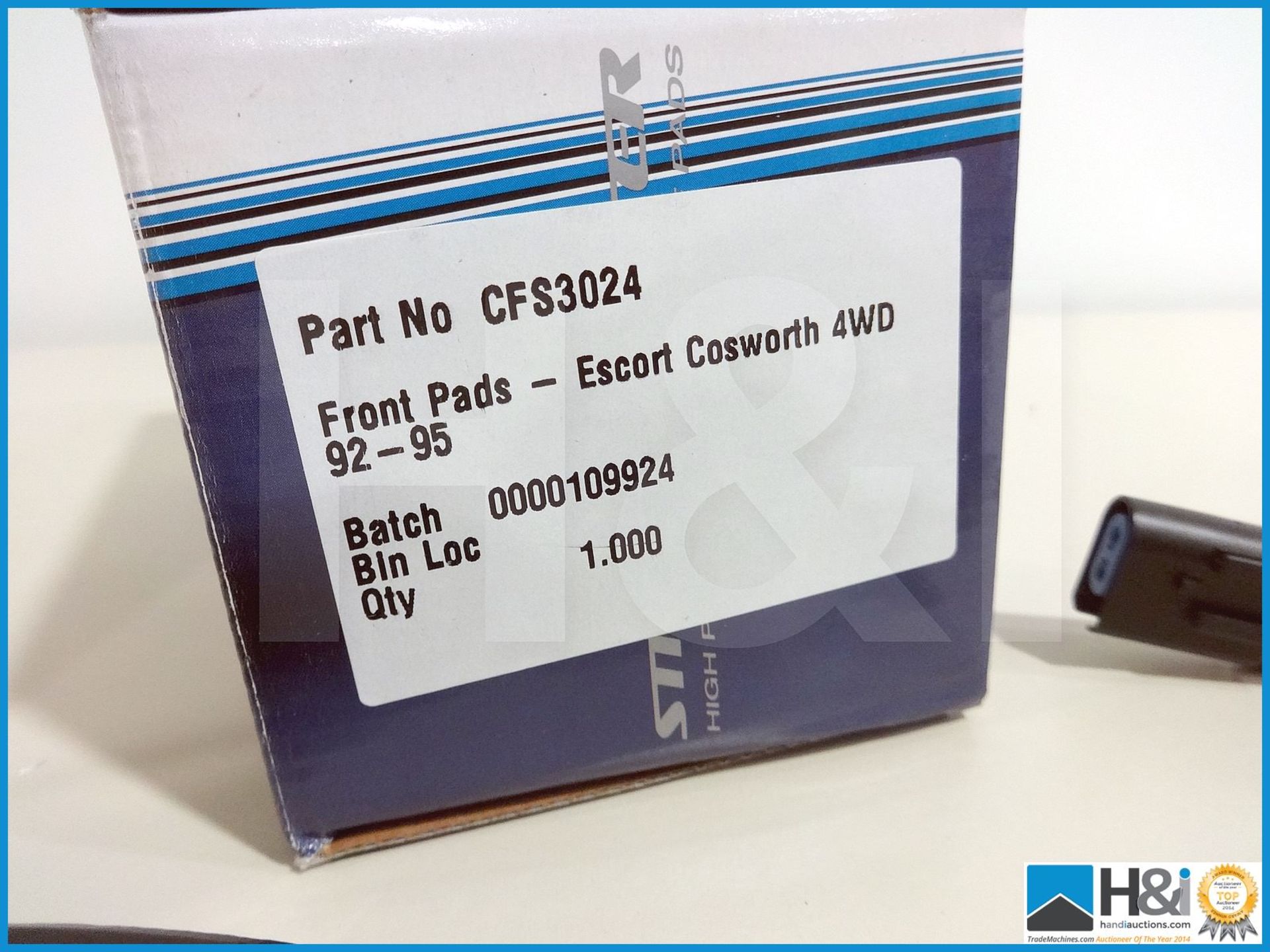 10 off Escort Cosworth 4WD 92-95 front brake pads. New and boxed. MC: CFS3024 CILN: 14 - Image 5 of 5