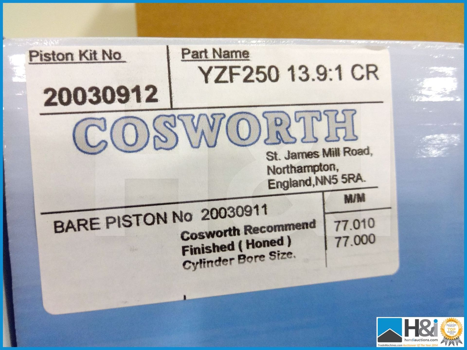 15 off Yamaha YZF250 piston kits. 13.9:1 compression. Brand new and boxed. MC: 20030912 CILN: 80 - Image 4 of 5