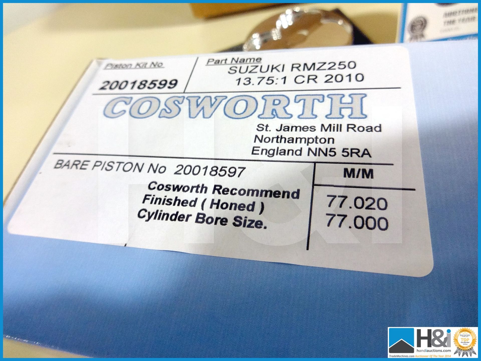 4 off Suzuki RMZ250 piston kits. 13.75:1 compression. New and boxed. MC: 20018599 CILN: 126 - Bild 4 aus 4