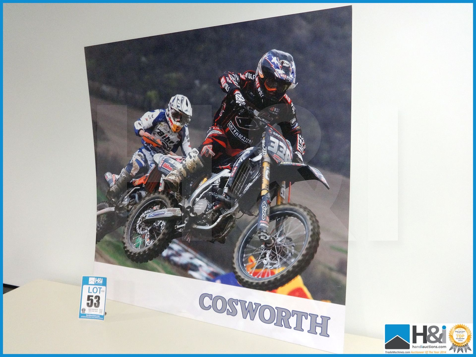 Original Cosworth promo artwork approx 2.5ft x 2.5ft x 3mm thick. Never made available to the public - Image 2 of 2