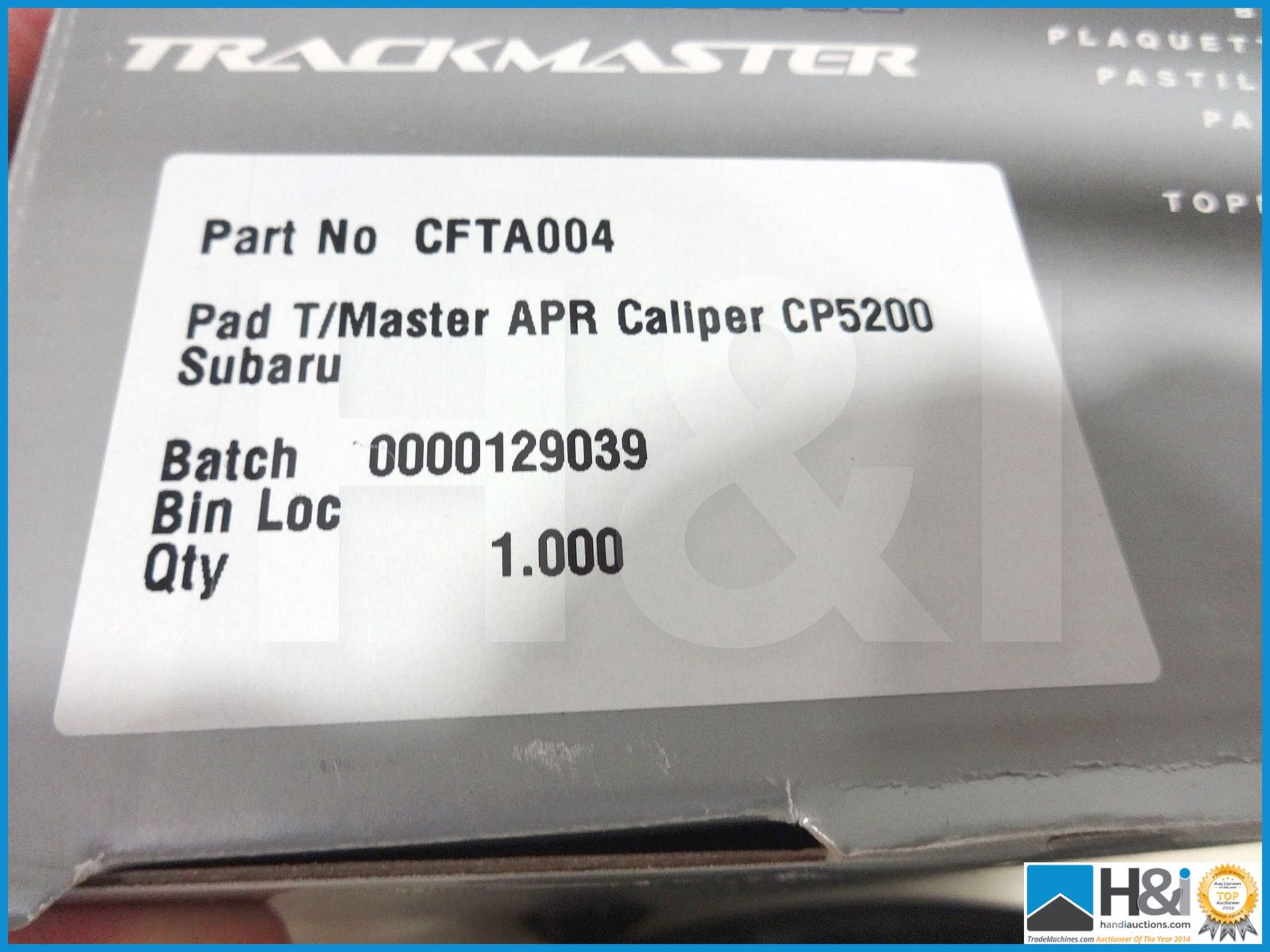 10 off Pad Track Master APR Caliper CP5200 Subaru Impreza. MC: CFTA004 CILN: 16 - Image 4 of 4