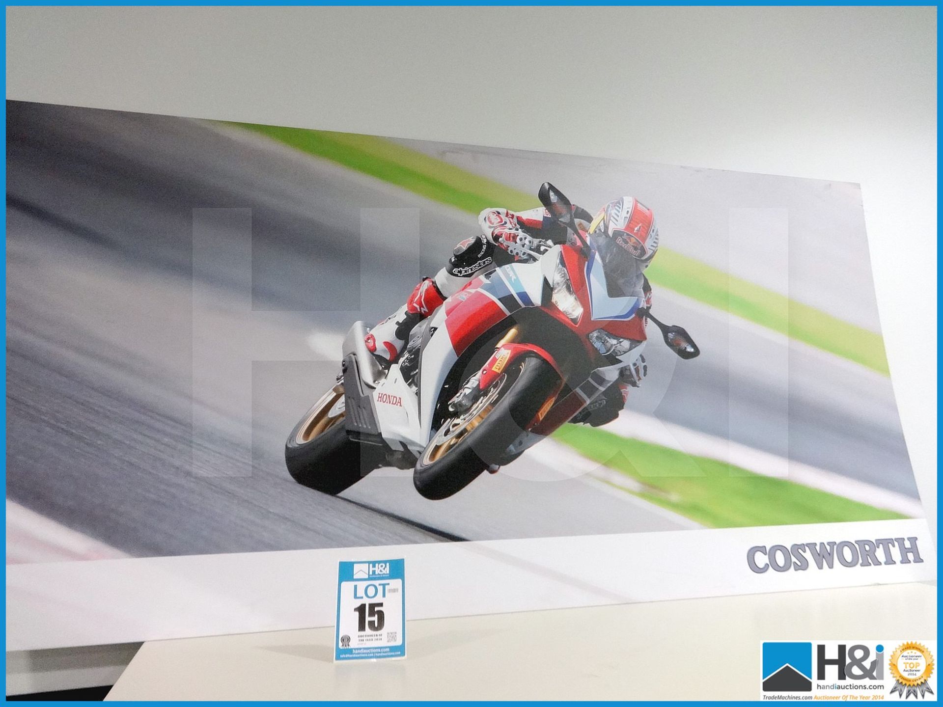 Large print of motorcycle branded Cosworth promo artwork. Never made available to the public before,