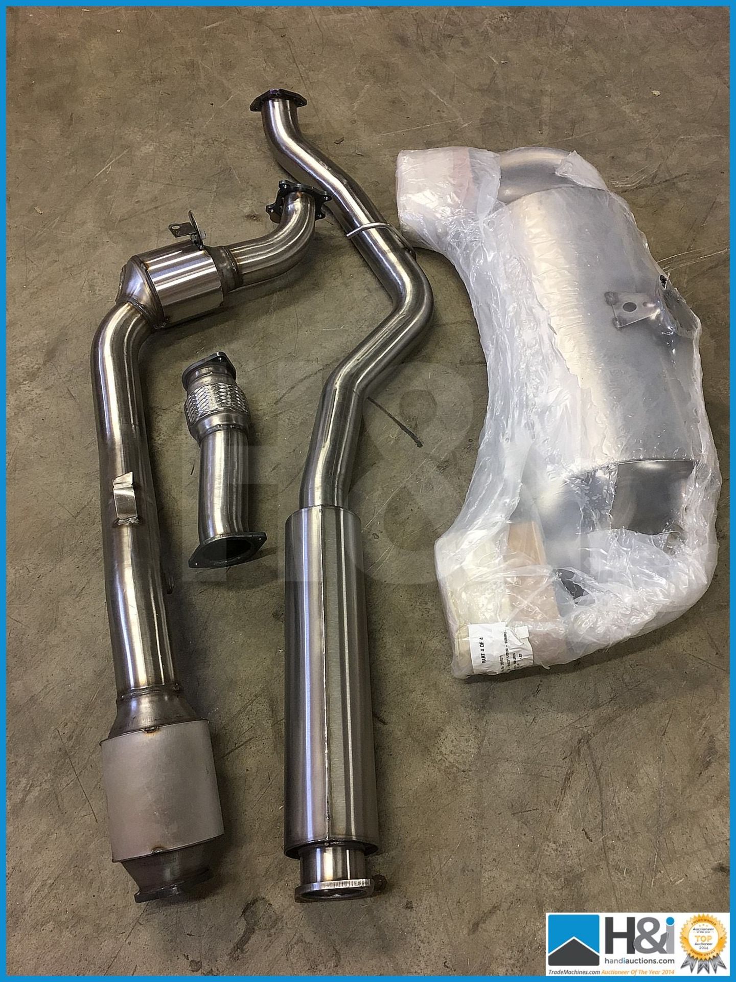 Subaru Cosworth CS400 compete exhaust system. This is only one of 8 systems available in the world.