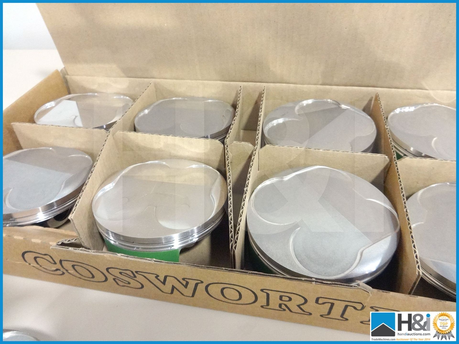 Set of 8 off Cosworth XG 3.0L pistons. Brand new and unsued. RRP GBP 1,600. MC: XG2537 CILN: 110 - Image 2 of 3