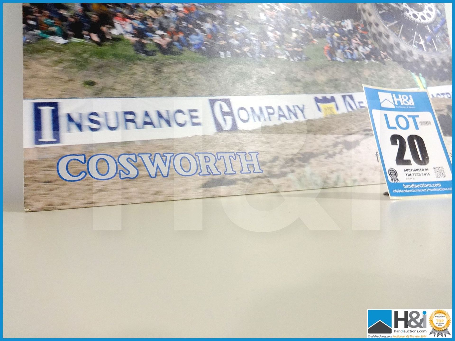 Cosworth branded large print 36inx36in Motocross rider. Never made available to the public before, e - Image 2 of 3