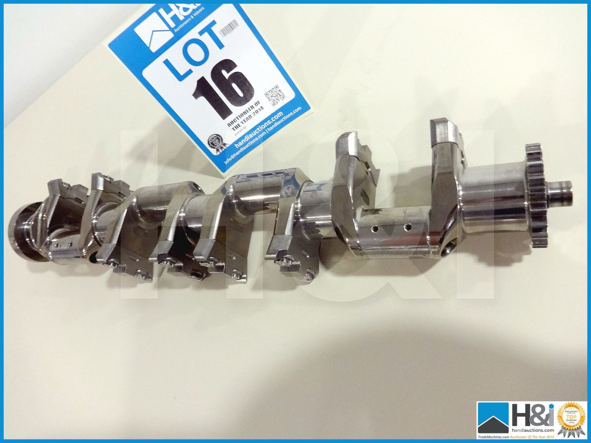 Cosworth CA Formula one crankshaft 2010-2013. Bolt on tungsten counterweights. Approx valued at GBP - Image 5 of 5