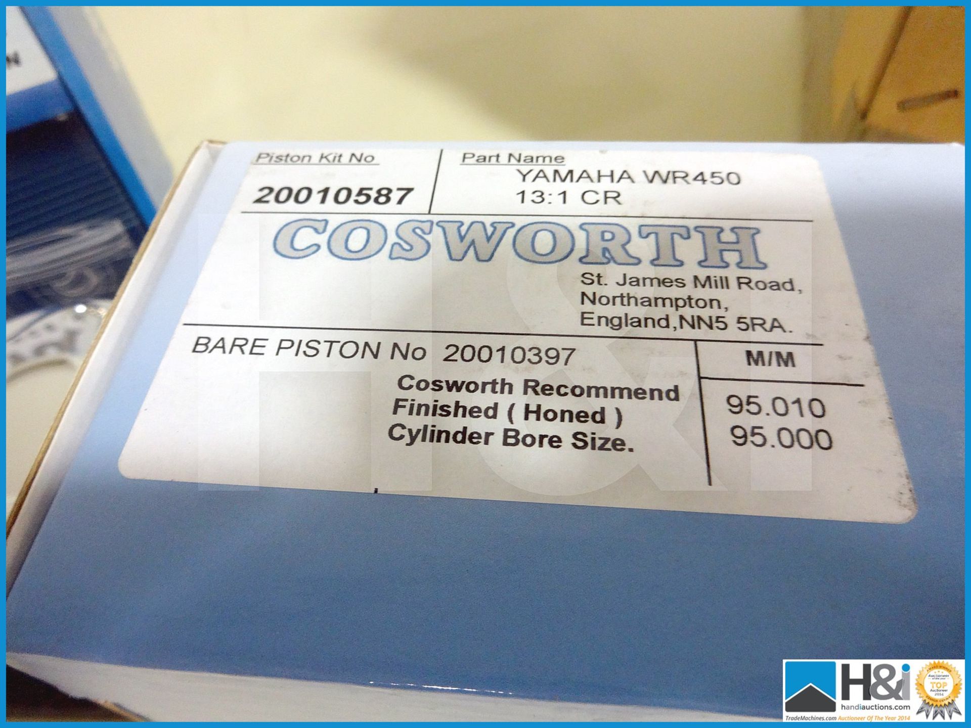 12 off Yamaha WR450 piston kits. 13.0:1 compression. Brand new and boxed. MC: 20010587 CILN: 78 / 83 - Image 3 of 4