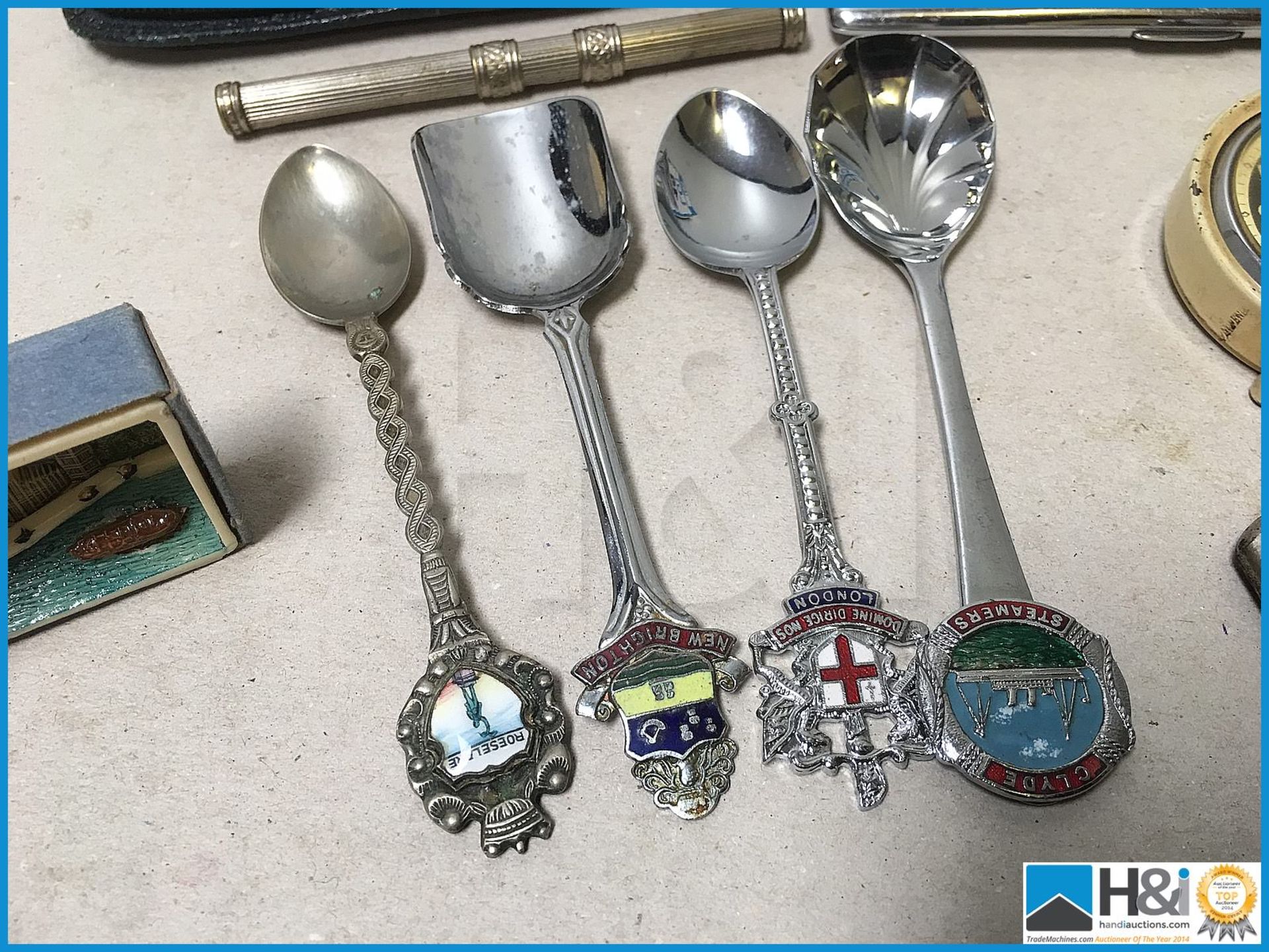 Nice mixed lot vintage collectibles spoons, pens, knives etc. - Image 3 of 7