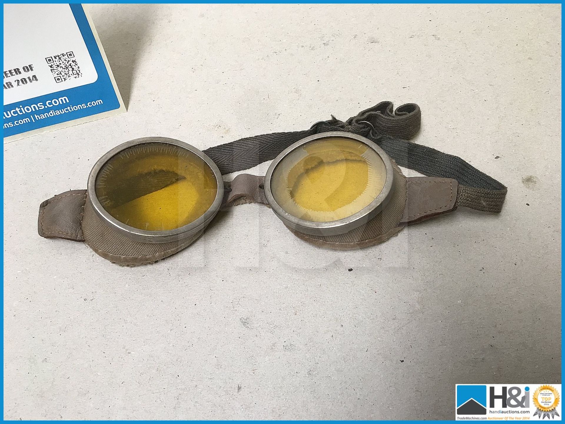 Pair of vintage flying / driving goggles. - Image 2 of 2