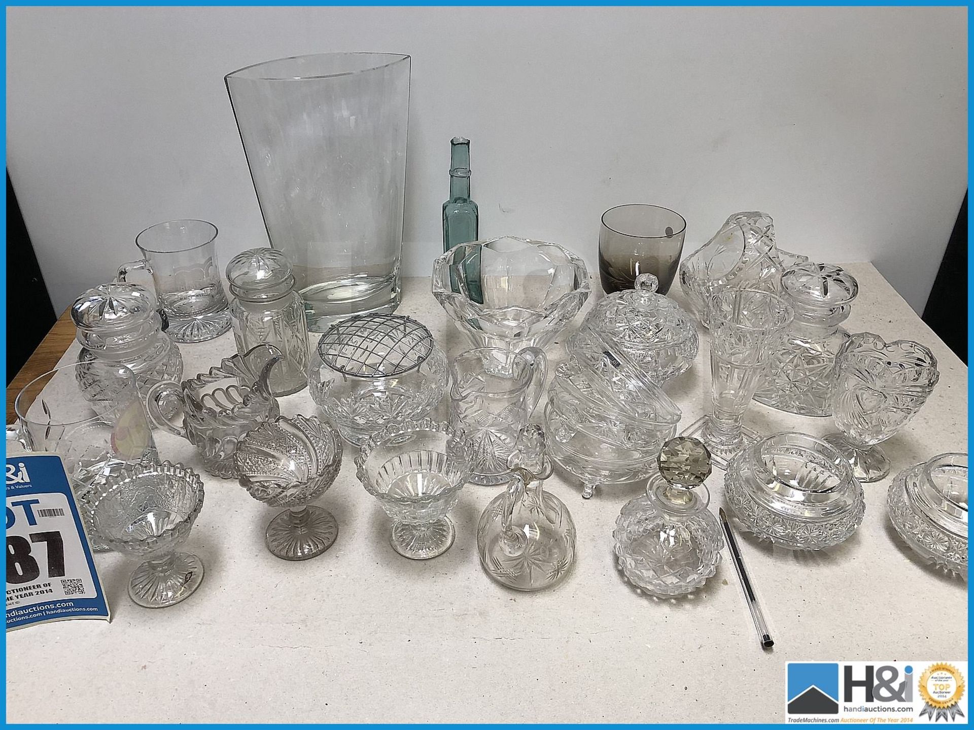 Lot of glassware.