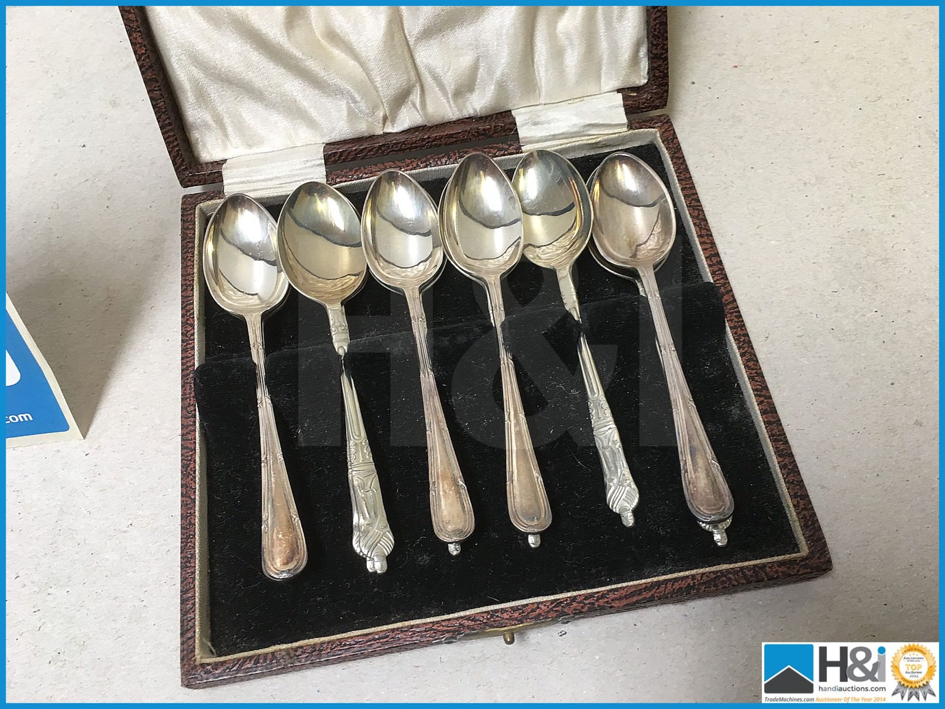 Set of EPNS teaspoons. - Image 2 of 3