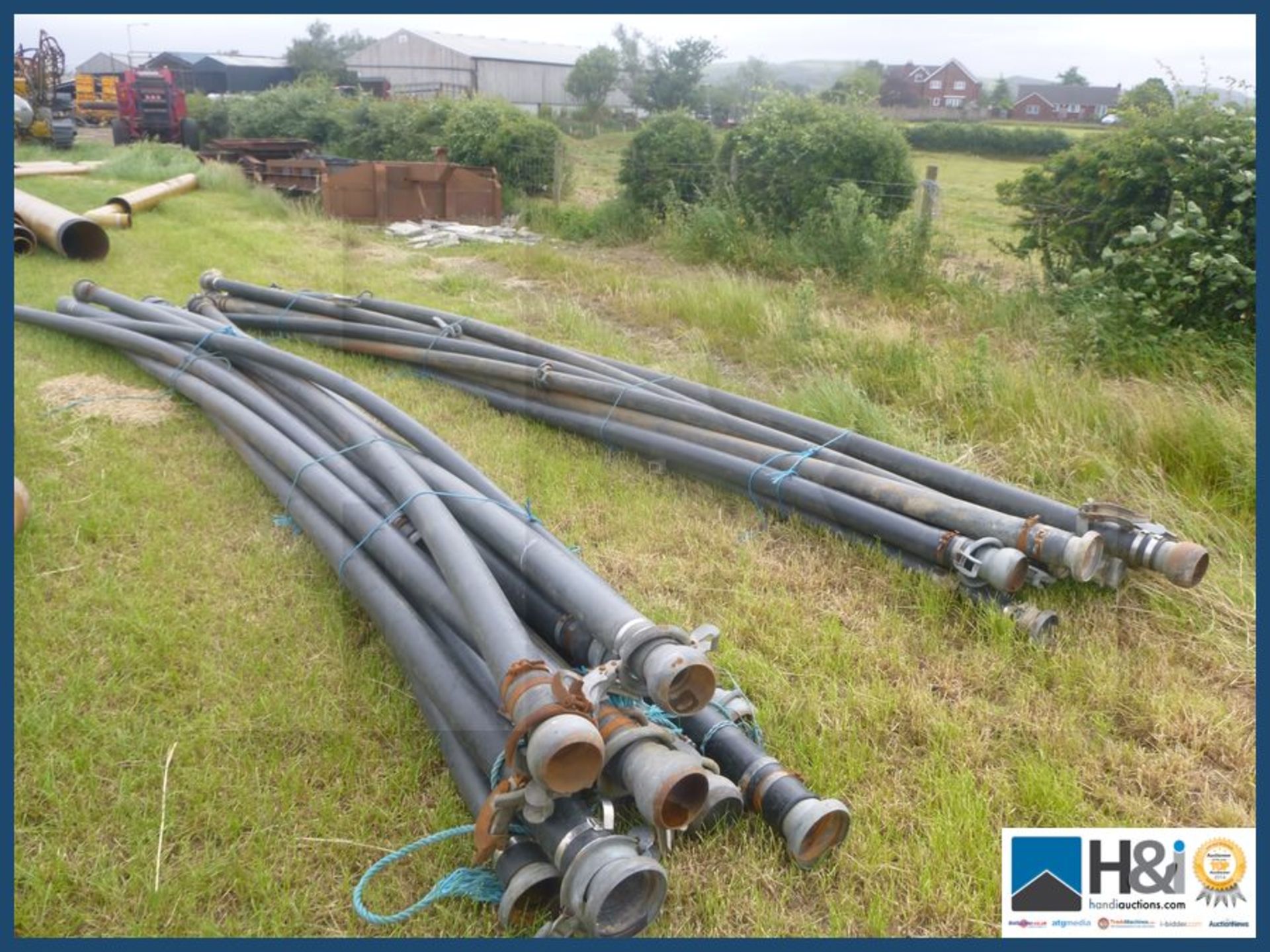 Heavy duty irrigation pipe approx 20 pcs appears in good condition. - Image 5 of 5