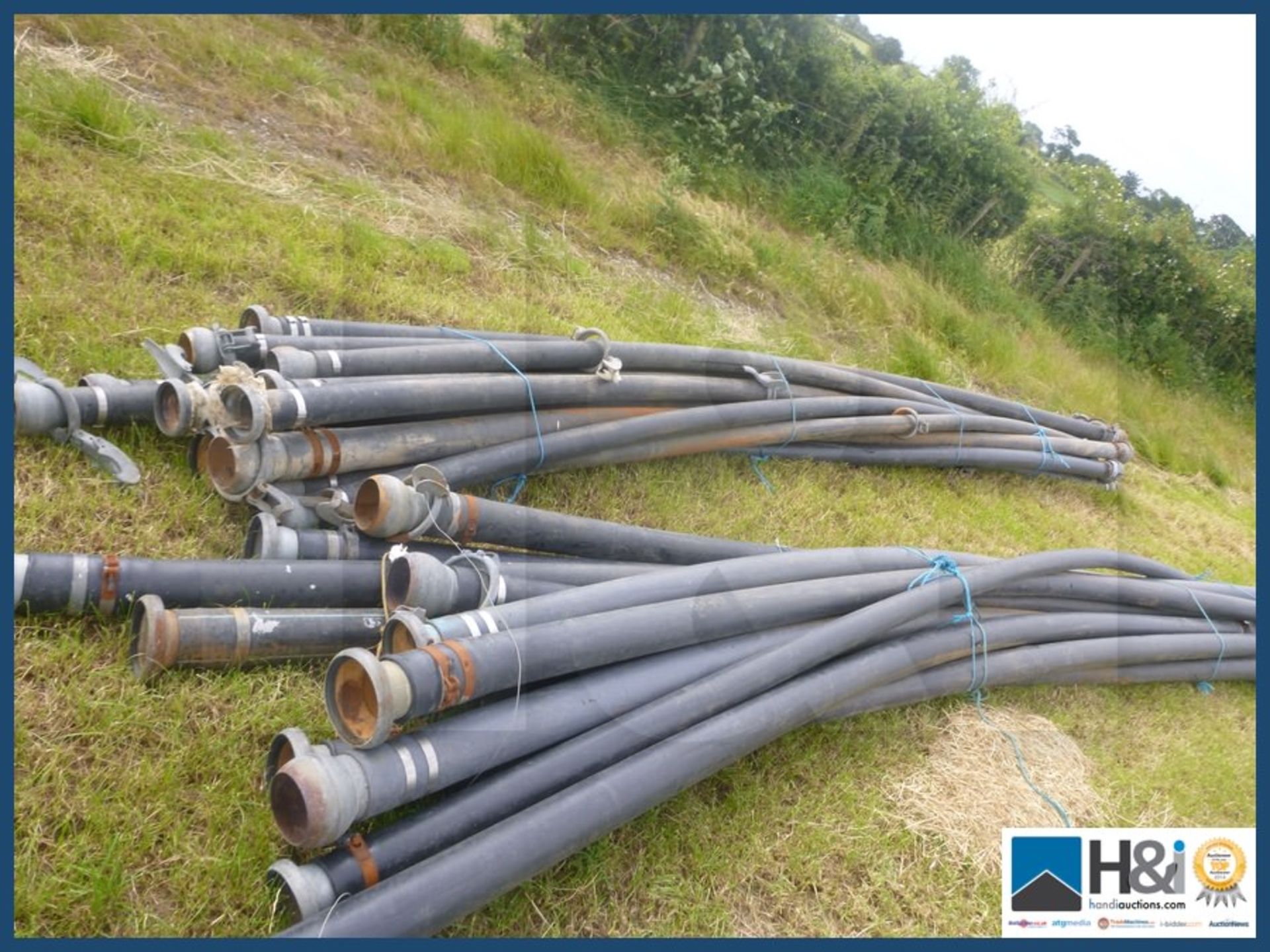 Heavy duty irrigation pipe approx 20 pcs appears in good condition. - Image 2 of 5