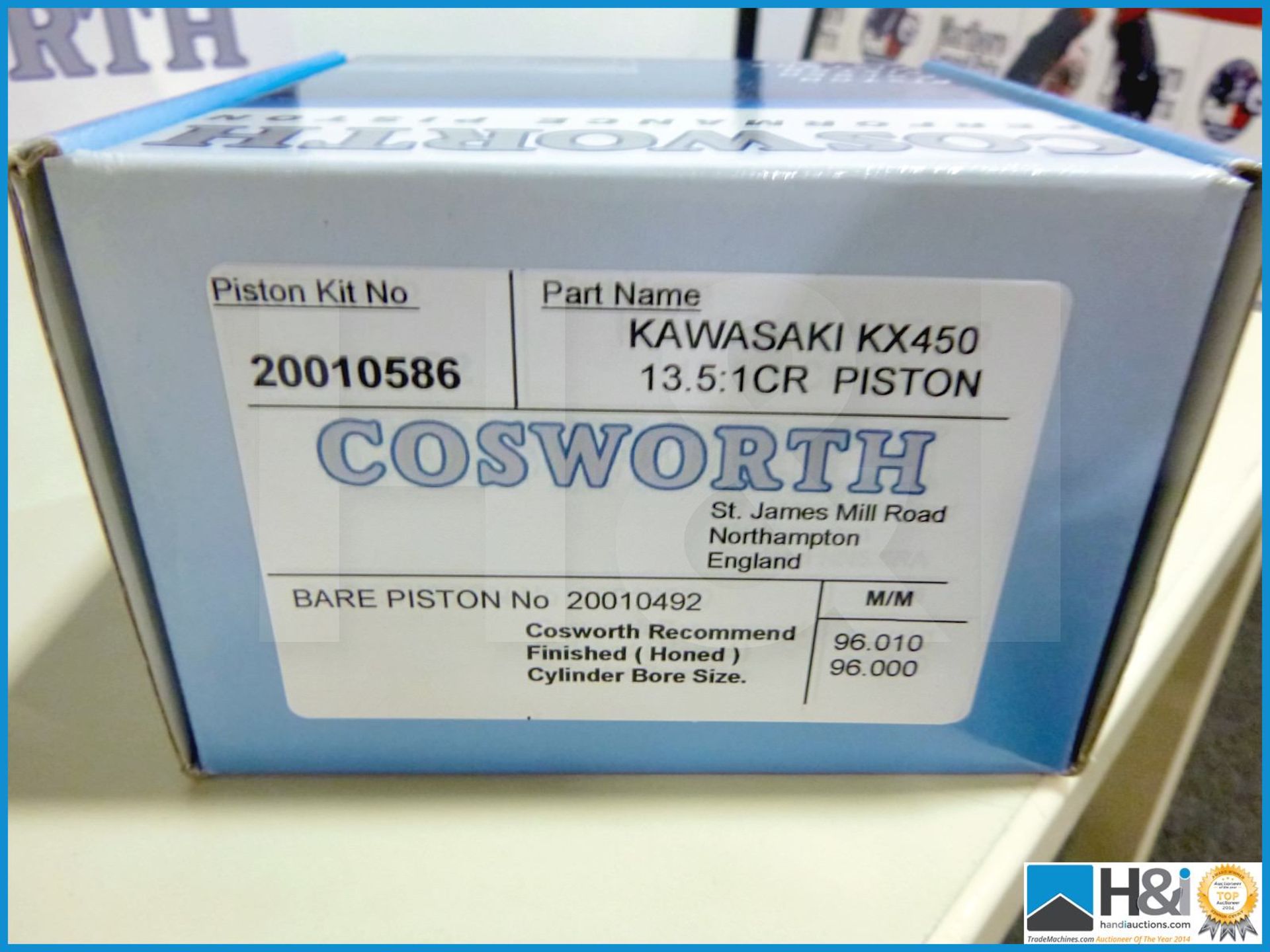 31 off PISTON KIT COMPLETE KAWASKI KX450 13.5:1. Appx lot value over GBP 4,000 -- MC:20010586 CILN:5 - Image 4 of 4