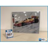 Framed photograph of Indycar 26in x 18in. From the Cosworth Archives -- MC:N/A CILN:N/A