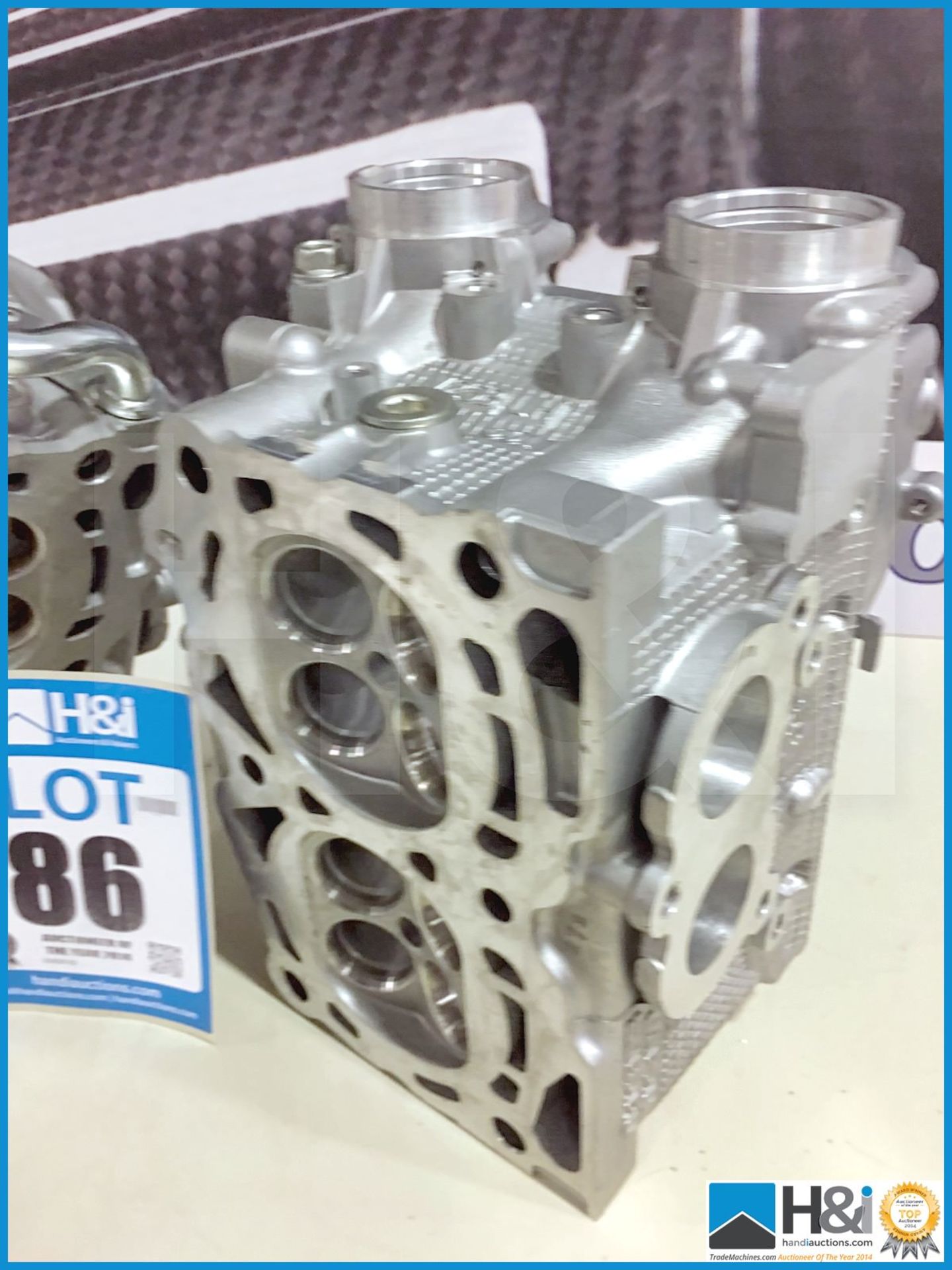 1 off Subaru Cylinder HEAD, PORTED W/ LOGO RH 07+ SB STI EJ25 and 1 off Subaru Cylinder HEAD, PORTED - Image 3 of 5