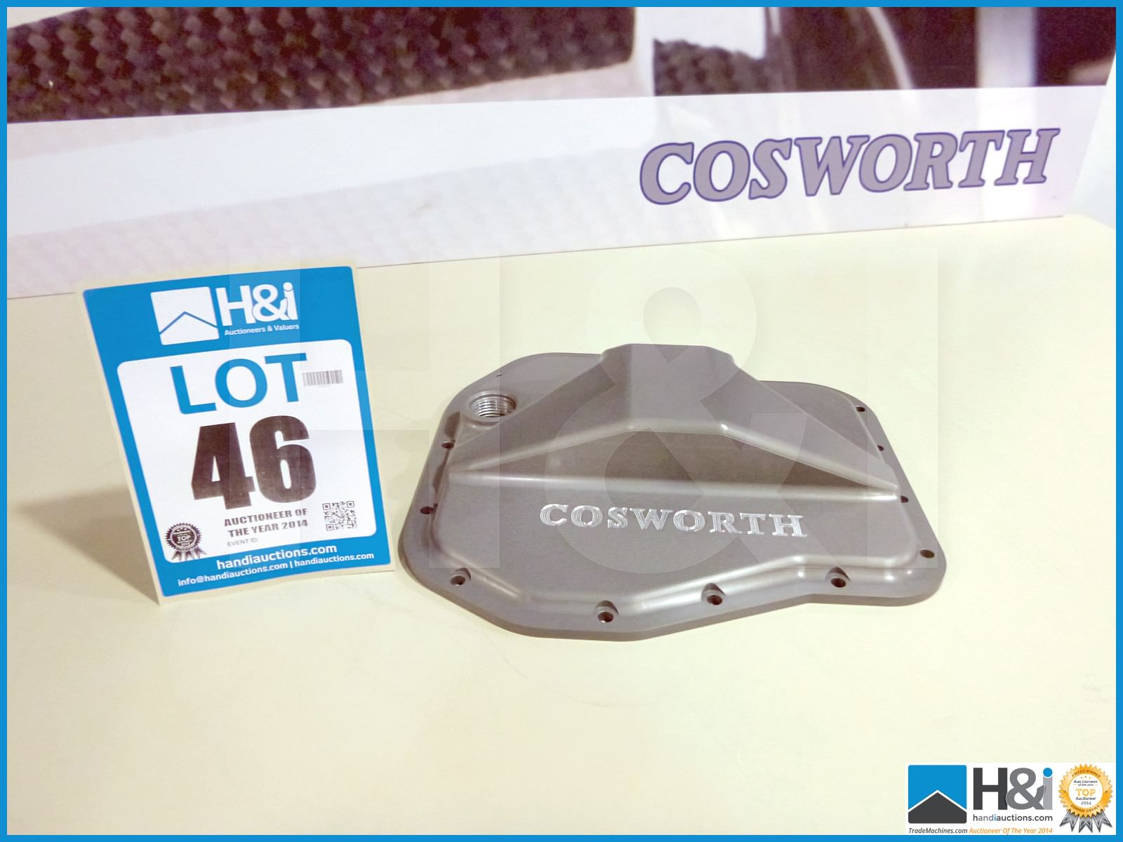 6 off Subaru EJ25 drysump Cosworth branded plate. Appx lot value over GBP 3,000 -- MC:20003952 CILN: