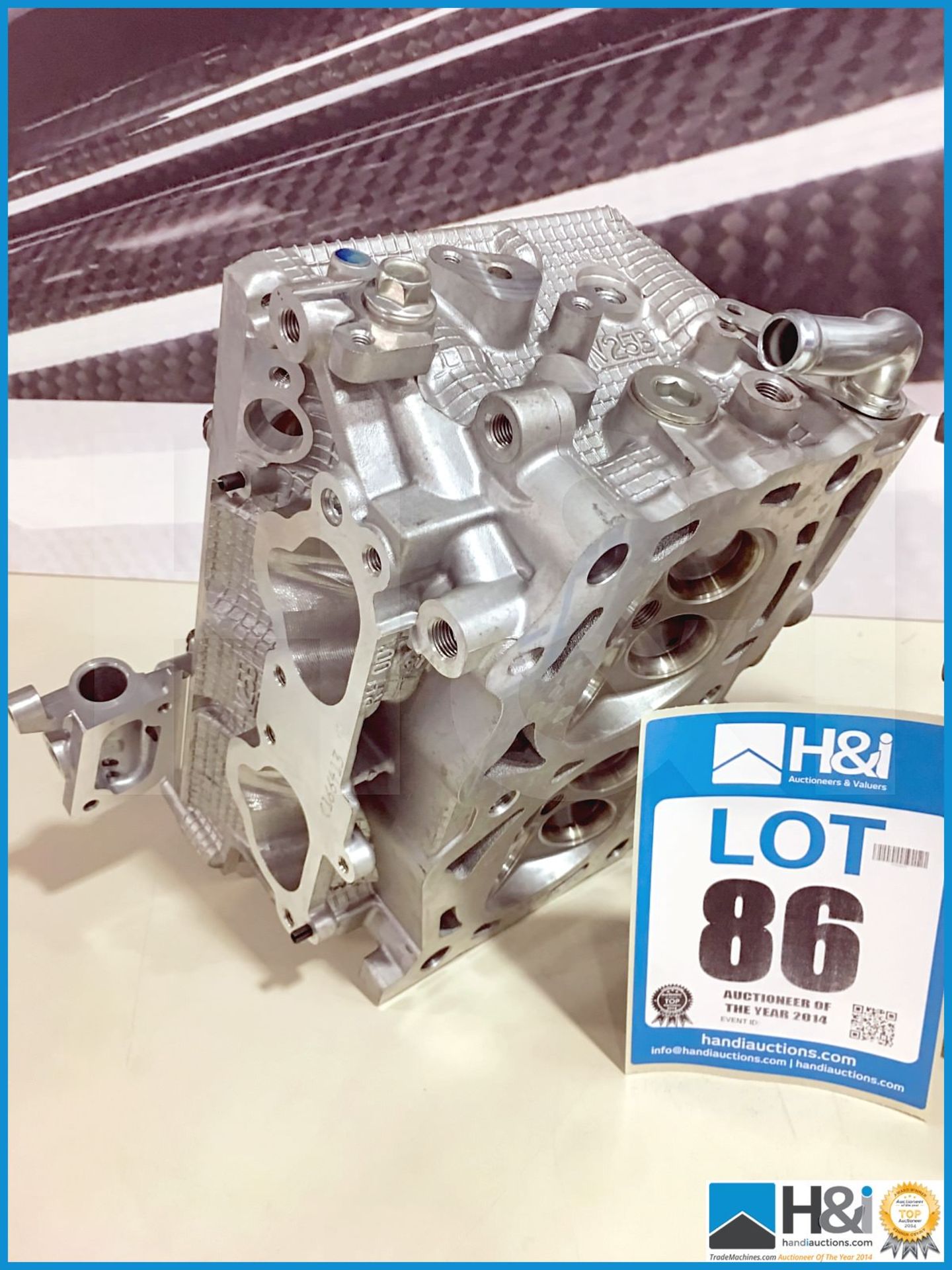 1 off Subaru Cylinder HEAD, PORTED W/ LOGO RH 07+ SB STI EJ25 and 1 off Subaru Cylinder HEAD, PORTED - Image 4 of 5