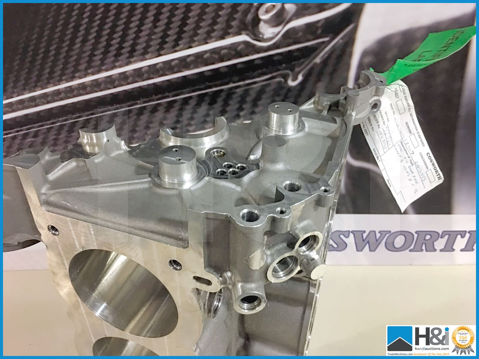 Cosworth CA Formula One crankcase upper, reduced bore -- MC:20031829 CILN:122 - Image 4 of 7