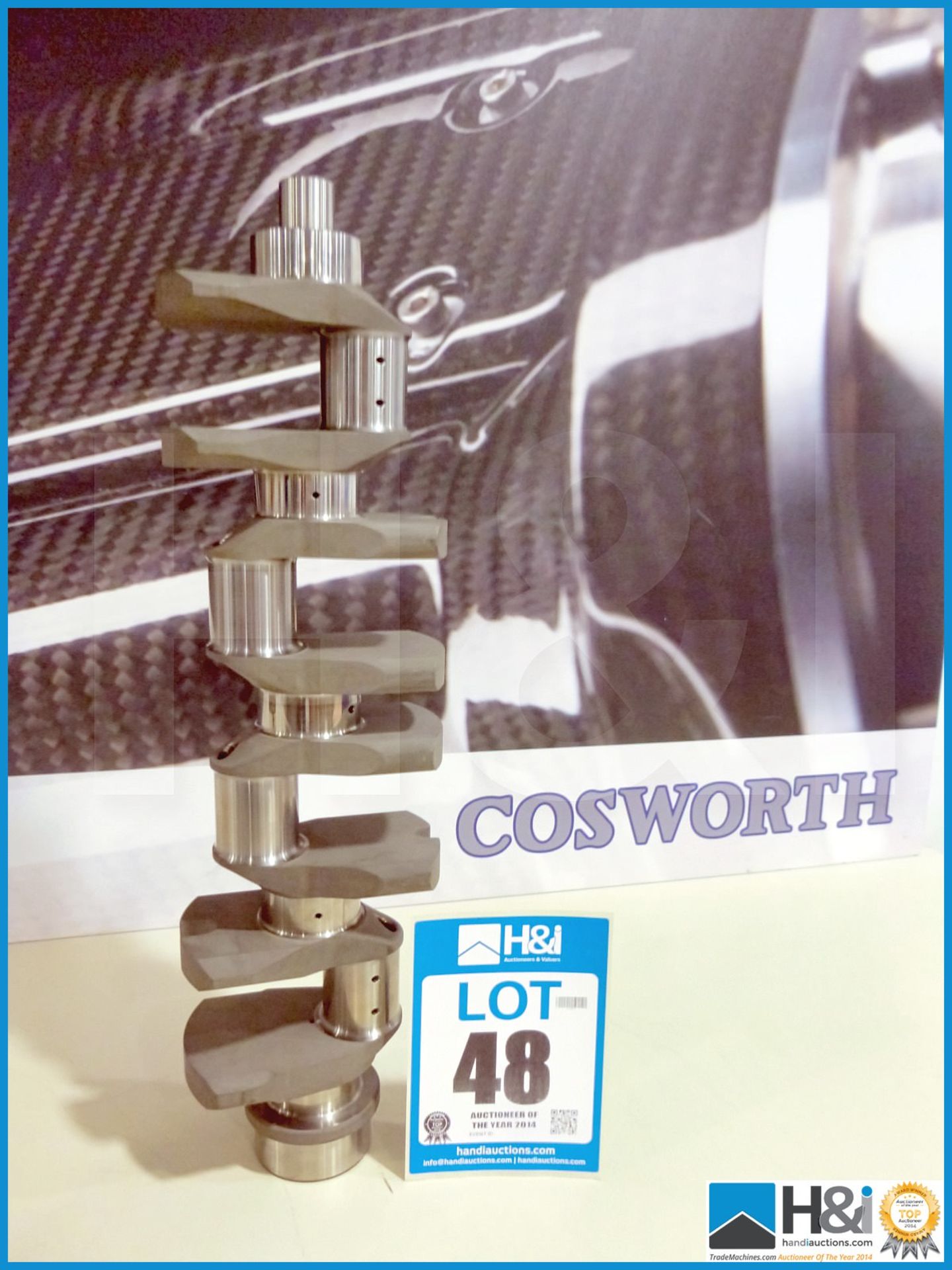 2 off Cosworth XG 3.0L crankshafts. Appx lot value over GBP 20,000 -- MC:XG1483C CILN:51