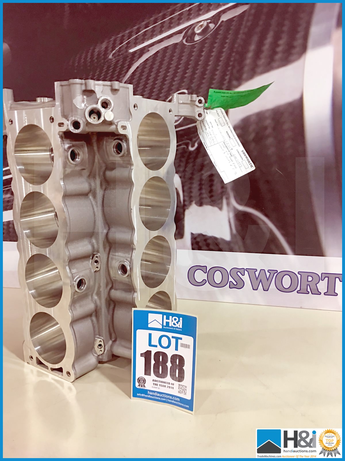 Cosworth CA Formula One crankcase upper, reduced bore -- MC:20031829 CILN:122