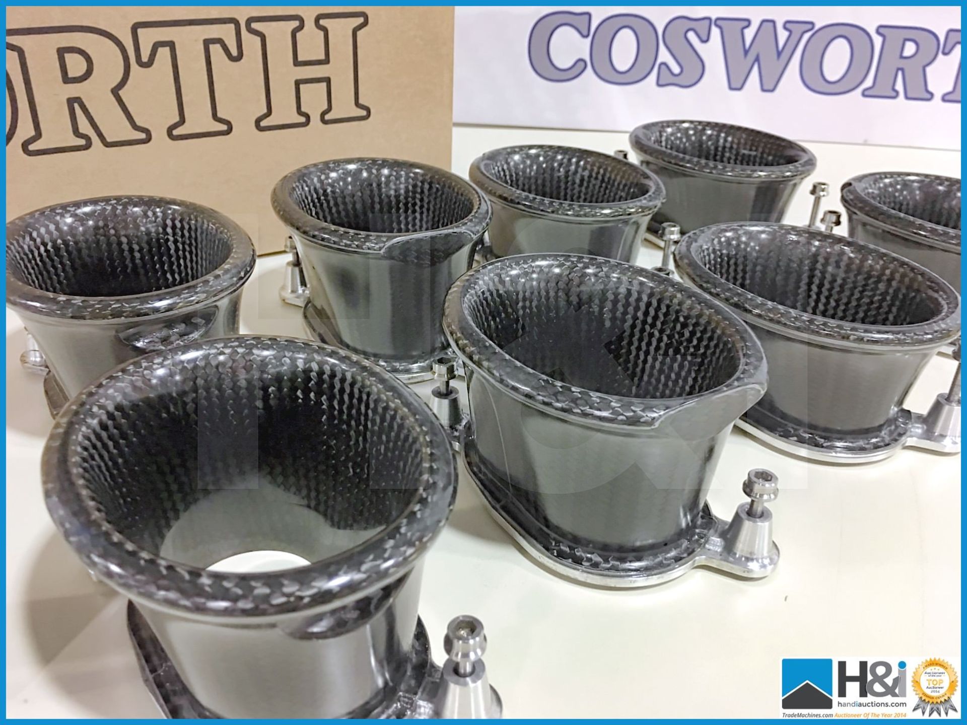 Set of 8 Cosworth CA trumpets. 21.2 nom - M5, insert. Lot value over GBP 2,700 -- MC:20026118 CILN:1 - Image 2 of 3