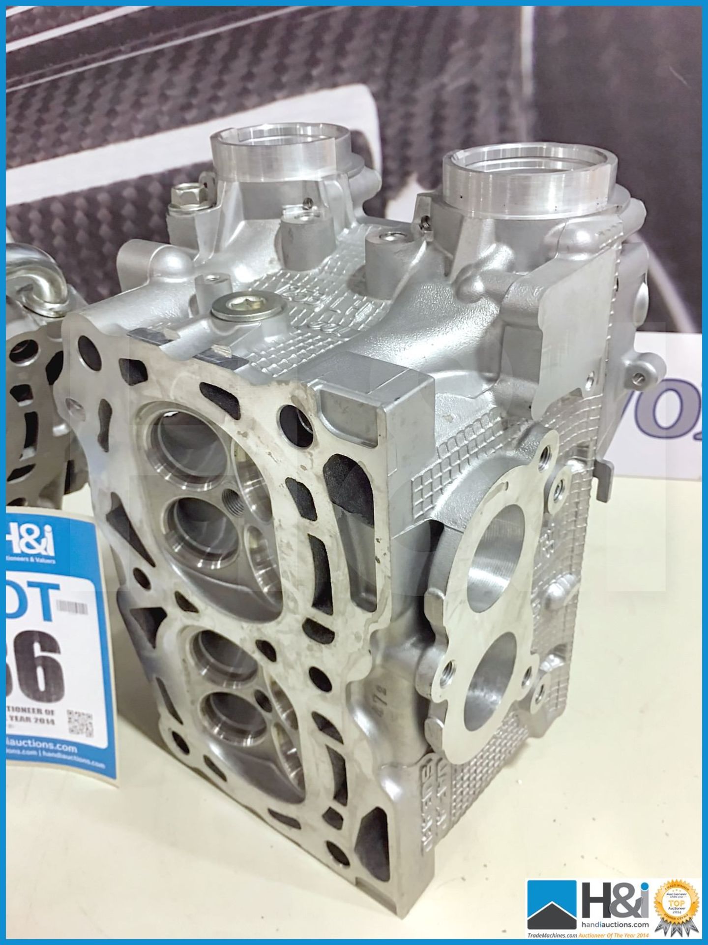 1 off Subaru Cylinder HEAD, PORTED W/ LOGO RH 07+ SB STI EJ25 and 1 off Subaru Cylinder HEAD, PORTED - Image 2 of 5