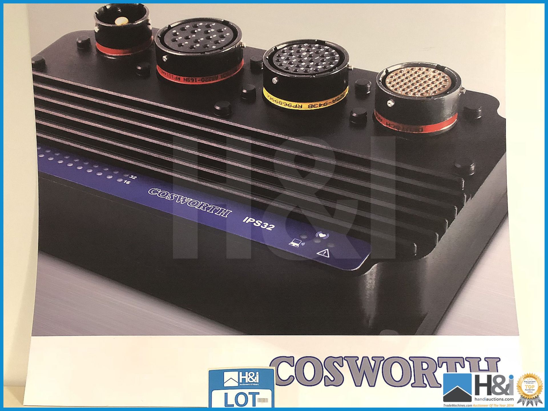 Cosworth promo artwork featuring Cosworth IPS32 ECU. Appx 3ft x 3ft. From the Cosworth Archives -- M - Image 2 of 2