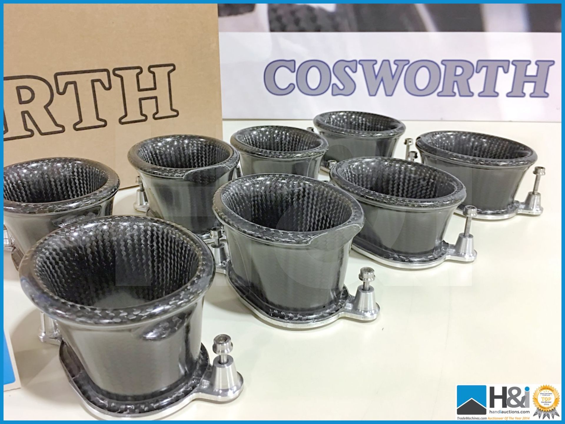 Set of 8 Cosworth CA trumpets. 21.2 nom - M5, insert. Lot value over GBP 2,700 -- MC:20026118 CILN:1 - Image 2 of 3