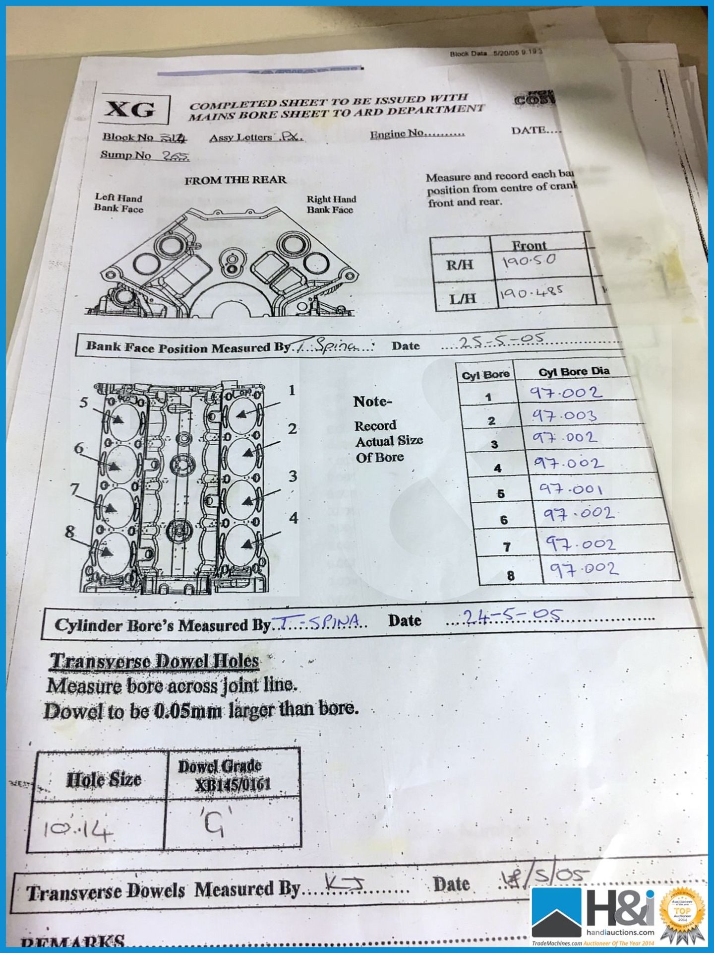 Cosworth XG cylinder block and sump assembly. -- MC:XG8015C CILN:83 - Image 9 of 9