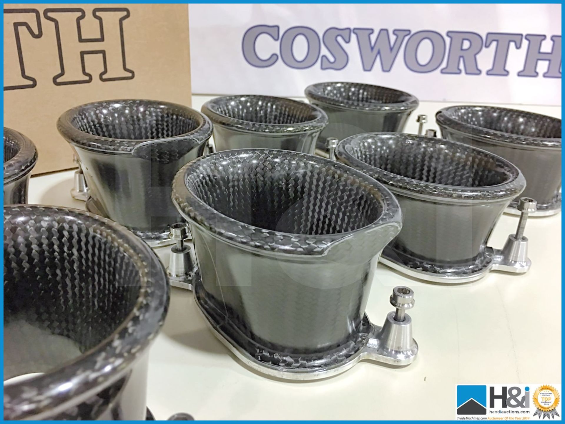 Set of 8 Cosworth CA trumpets. 21.2 nom - M5, insert. Lot value over GBP 2,700 -- MC:20026118 CILN:1 - Image 3 of 3