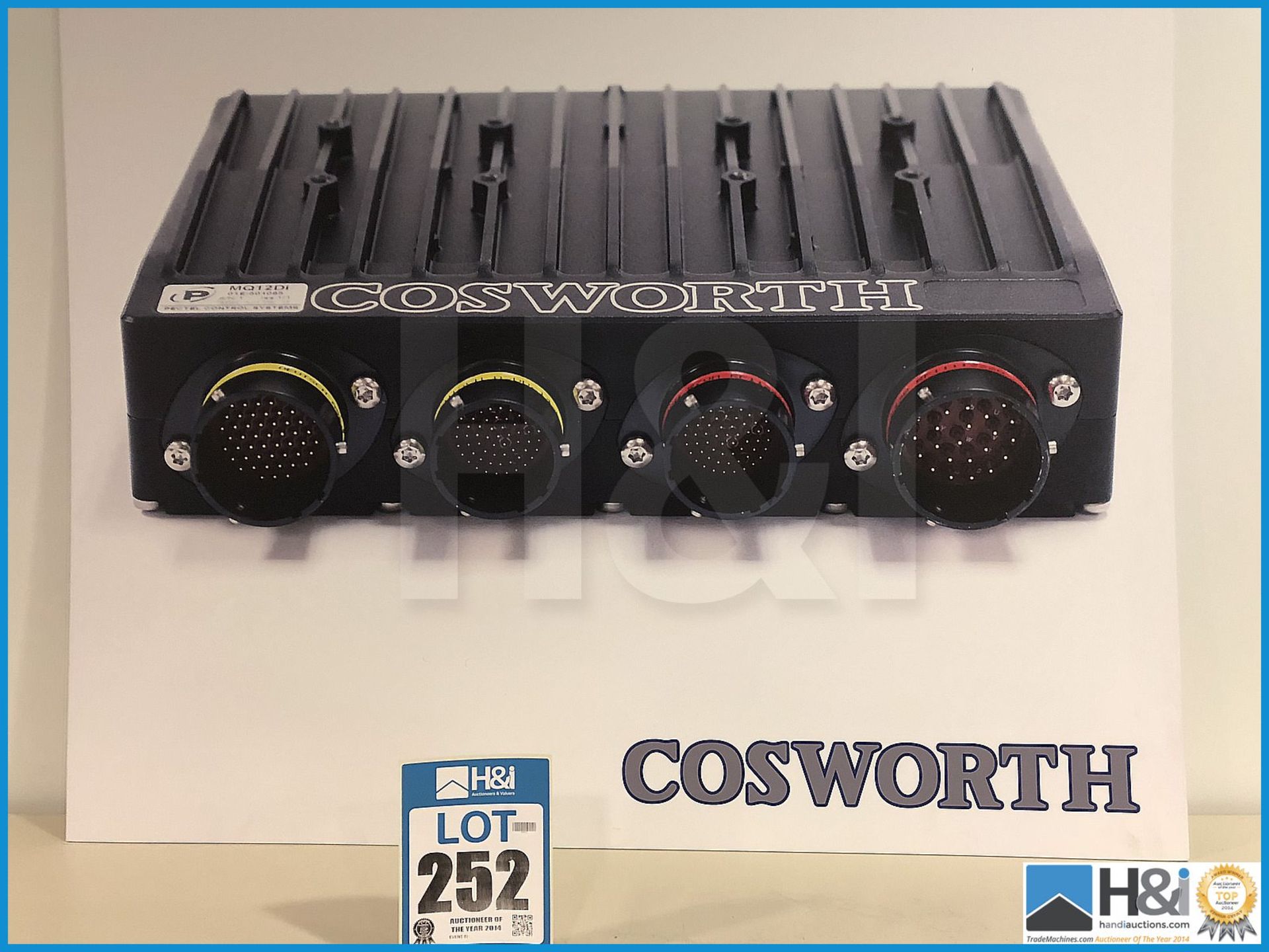 Cosworth promo artwork featuring Cosworth ECU. Appx 3ft x 3ft. From the Cosworth Archives -- MC:N/A - Image 2 of 2