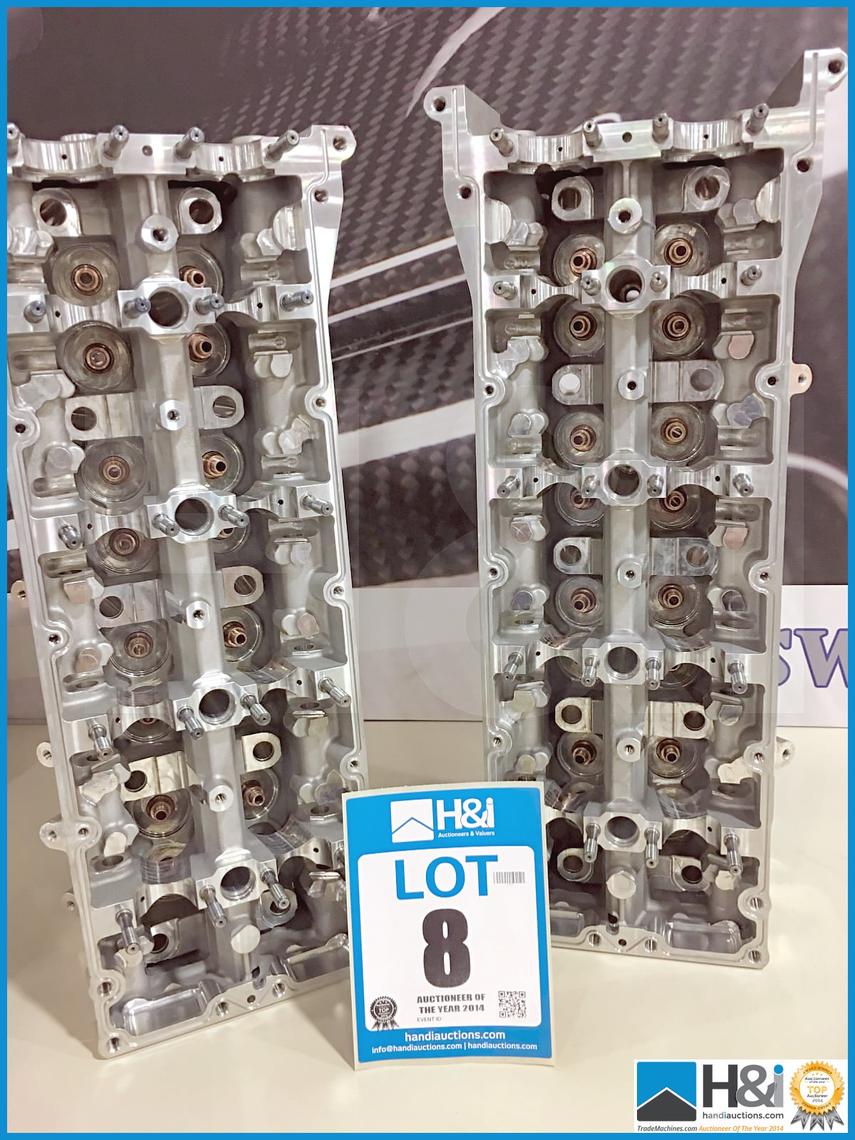 1 off XG8608 LH and XG8607 RH Cosworth Diverge cylinder head assemblies -- MC:XG8608 XG8607 CILN:25- - Image 5 of 8