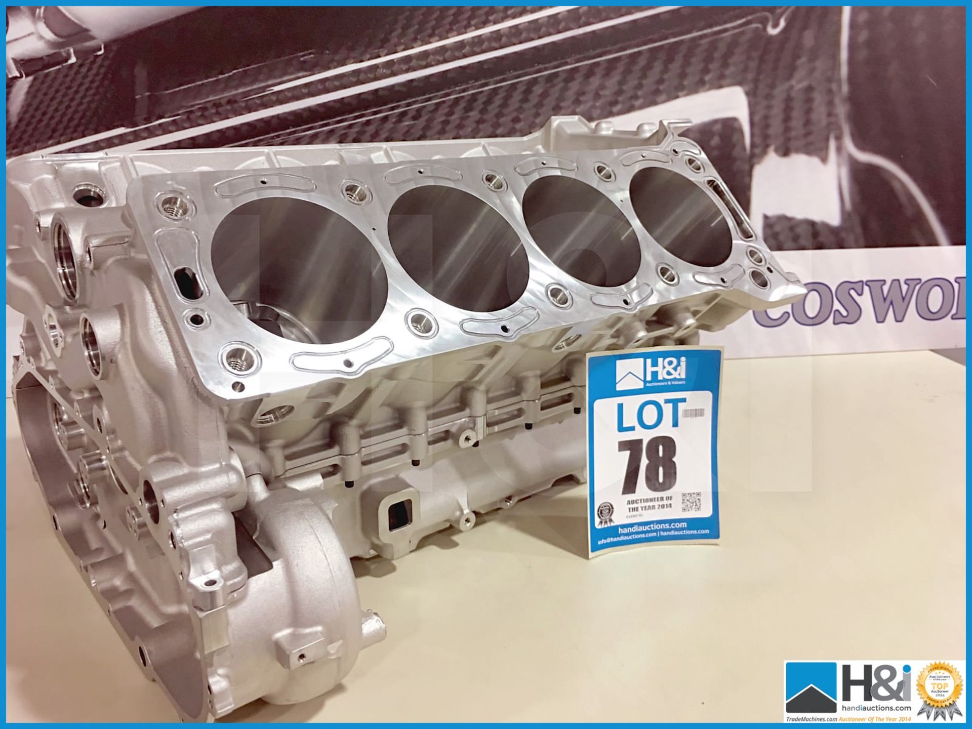 Cosworth XG cylinder block and sump assembly. -- MC:XG8015C CILN:83