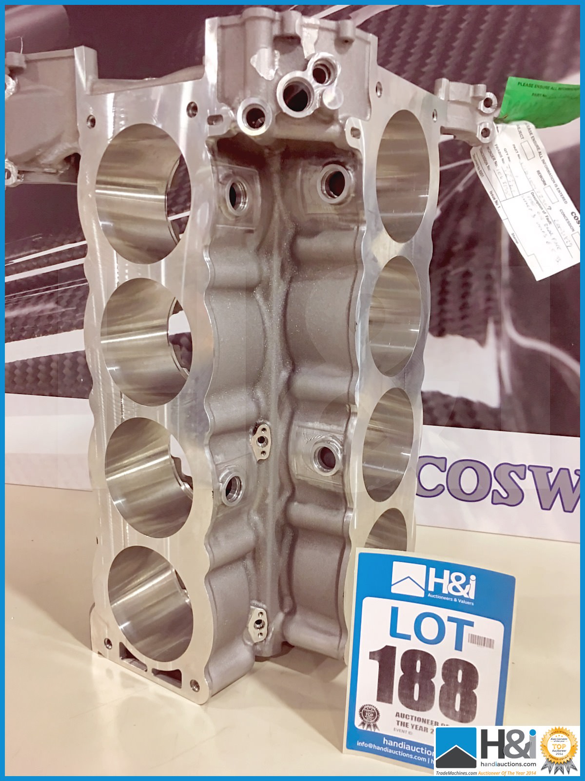 Cosworth CA Formula One crankcase upper, reduced bore -- MC:20031829 CILN:122 - Image 2 of 7