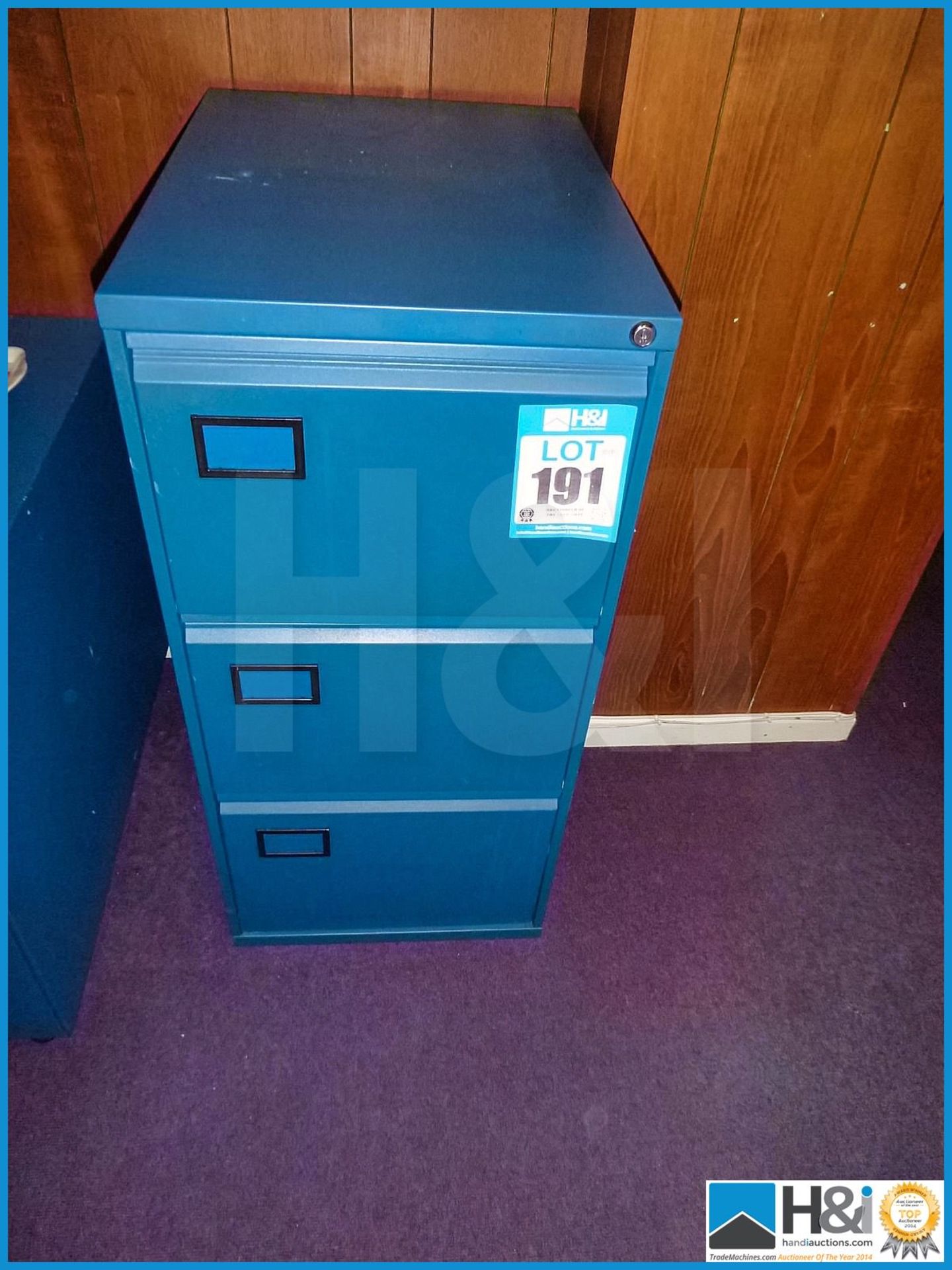 3 DRAWER METAL FILING CABINET