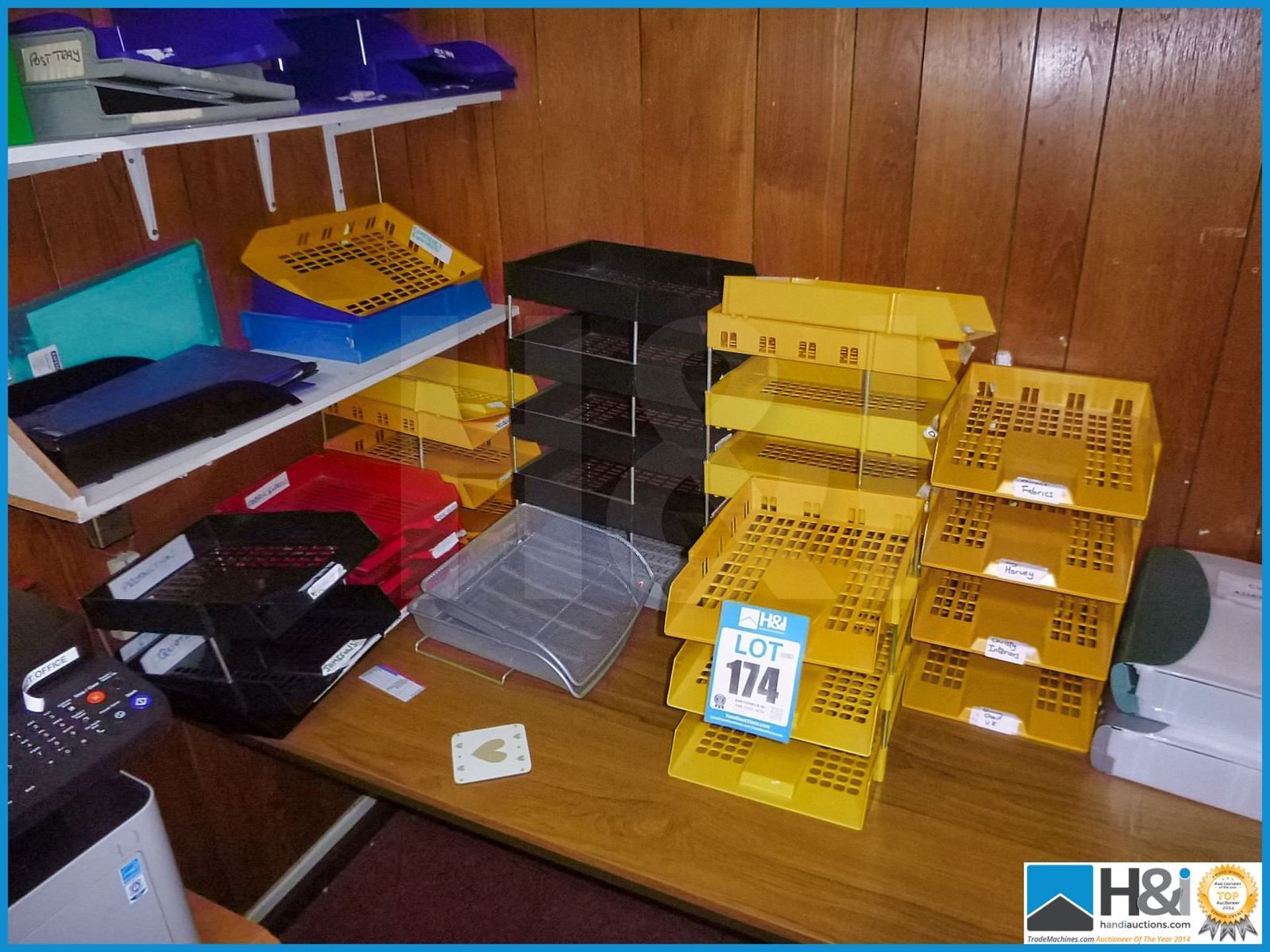 VERY LARGE SELECTION OF PLASTIC FILING TRAYS