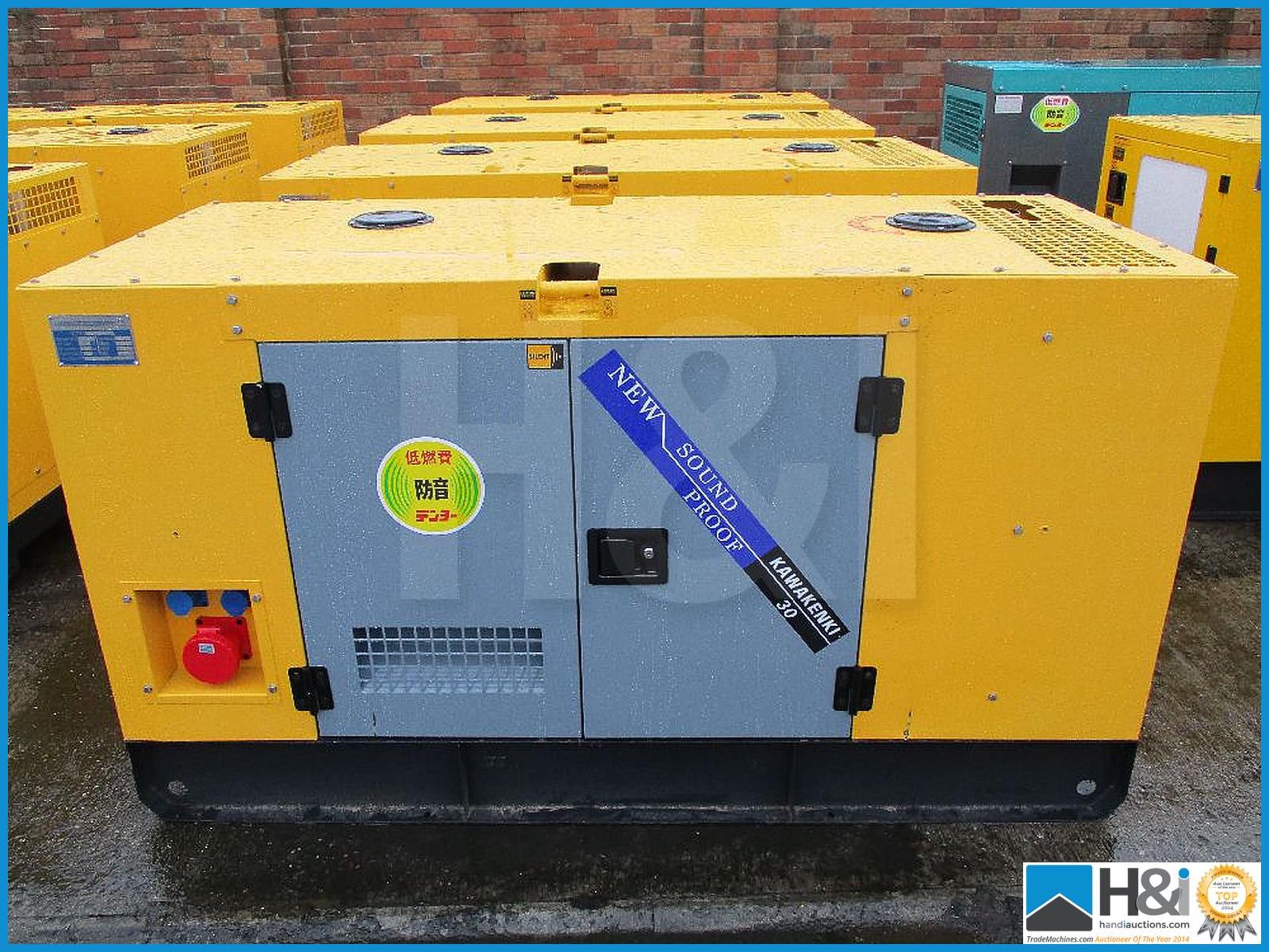 KAWAKENKI 50 KVA generator Brand new single and three phase power, ready for use, we have sold large - Image 2 of 7