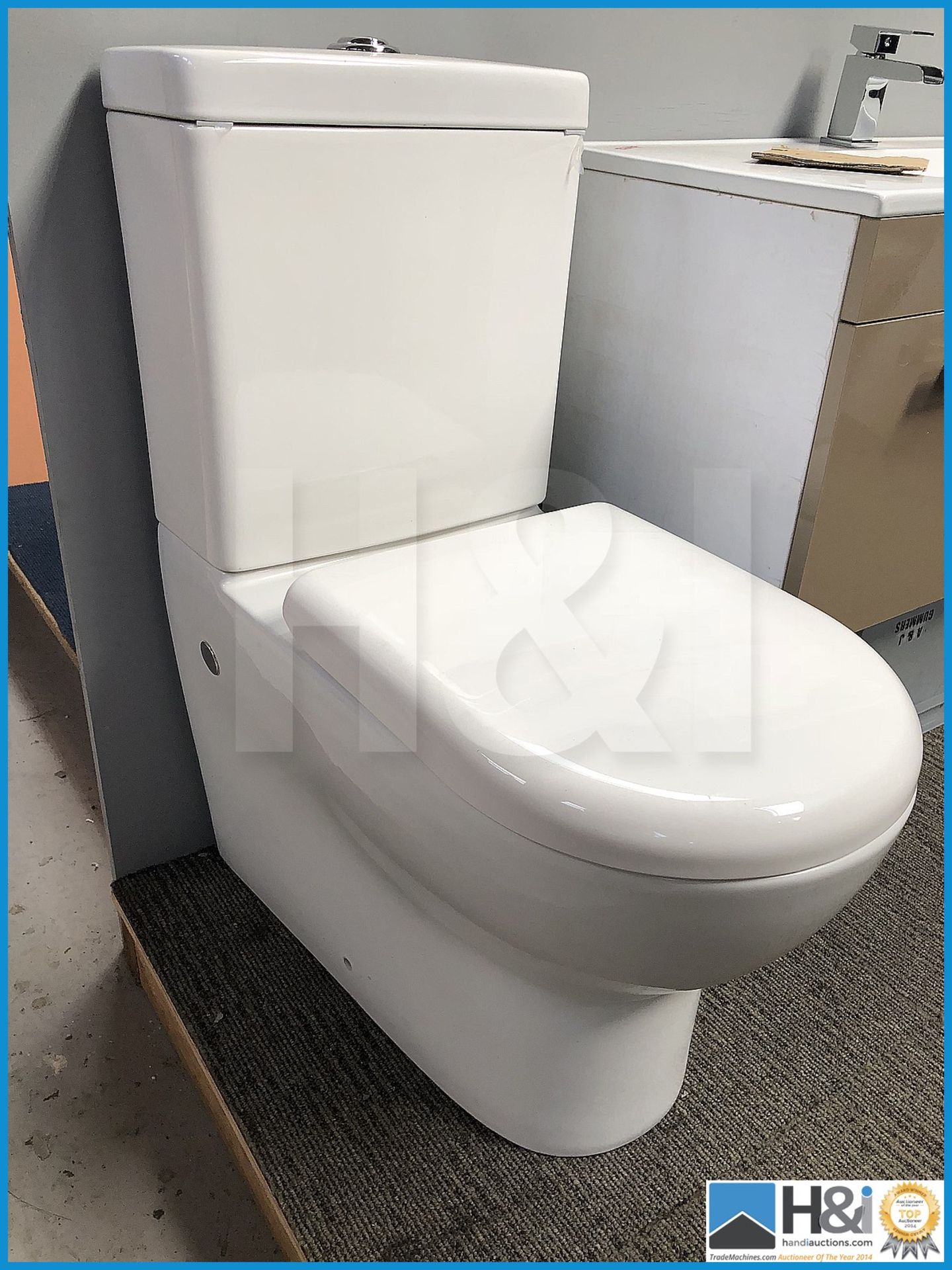 Designer K-014 contemporary WC with top flush and soft close seat .New and boxed. Suggested Manufact