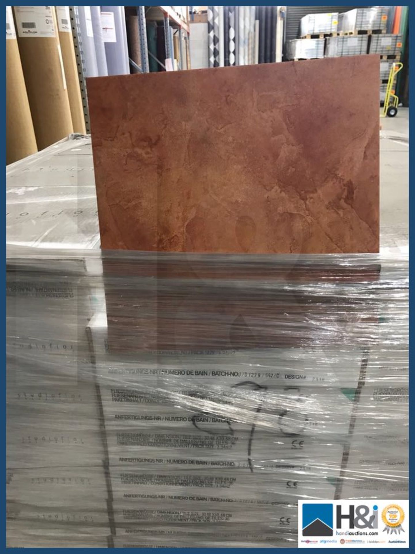 Polyflor Expona studio floor Terracotta tiles 12x12 inch. 3.34m2 per box 6 boxes = 20.06m2. RRP GBP6