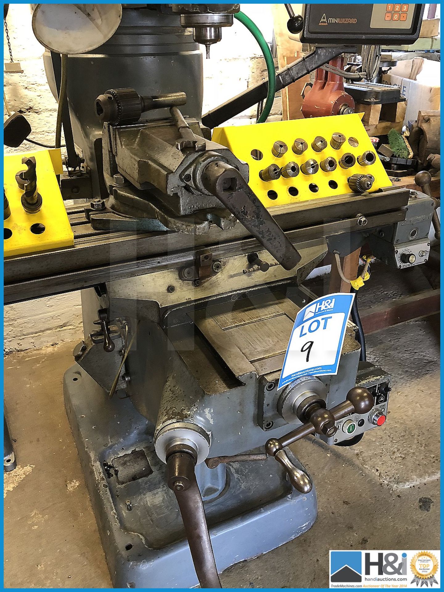 Bridgeport Series 1 2HP variable speed milling machine with DRO and excellent selection of tooling c - Image 2 of 15