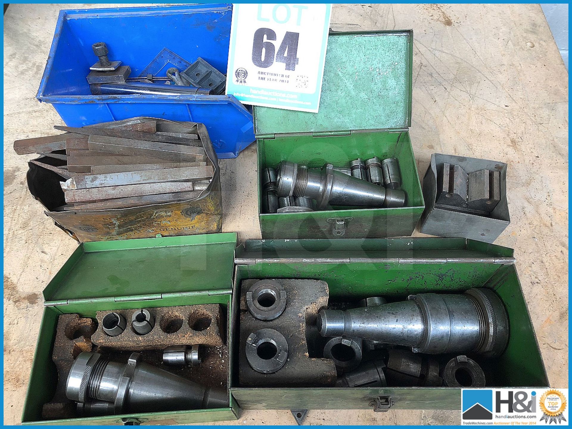 Lot of various collets, tooling and more