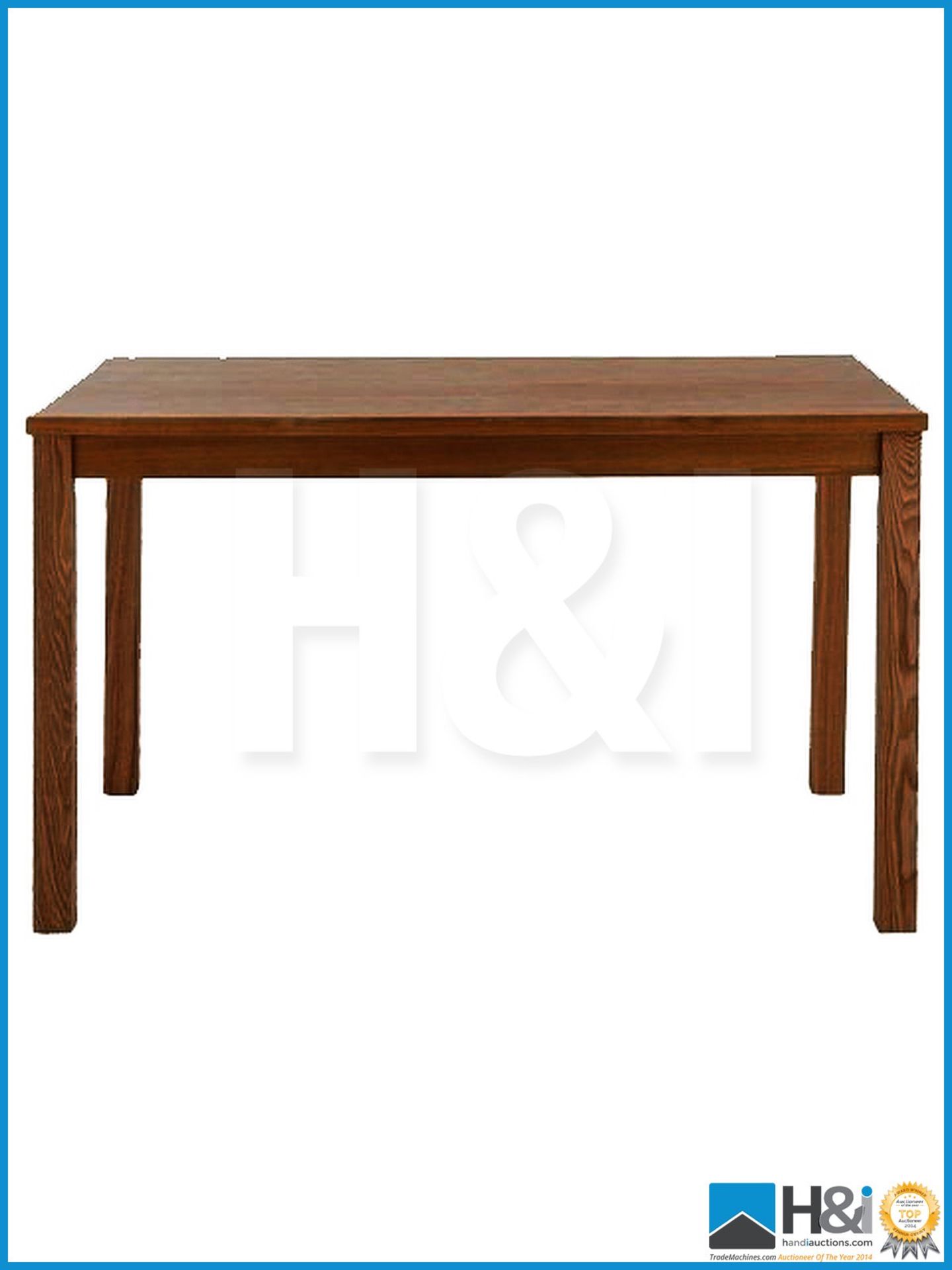 NEW IN BOX PRIMO DINING TABLE [WALNUT] 75 x 150 x 90cm RRP GBP 191