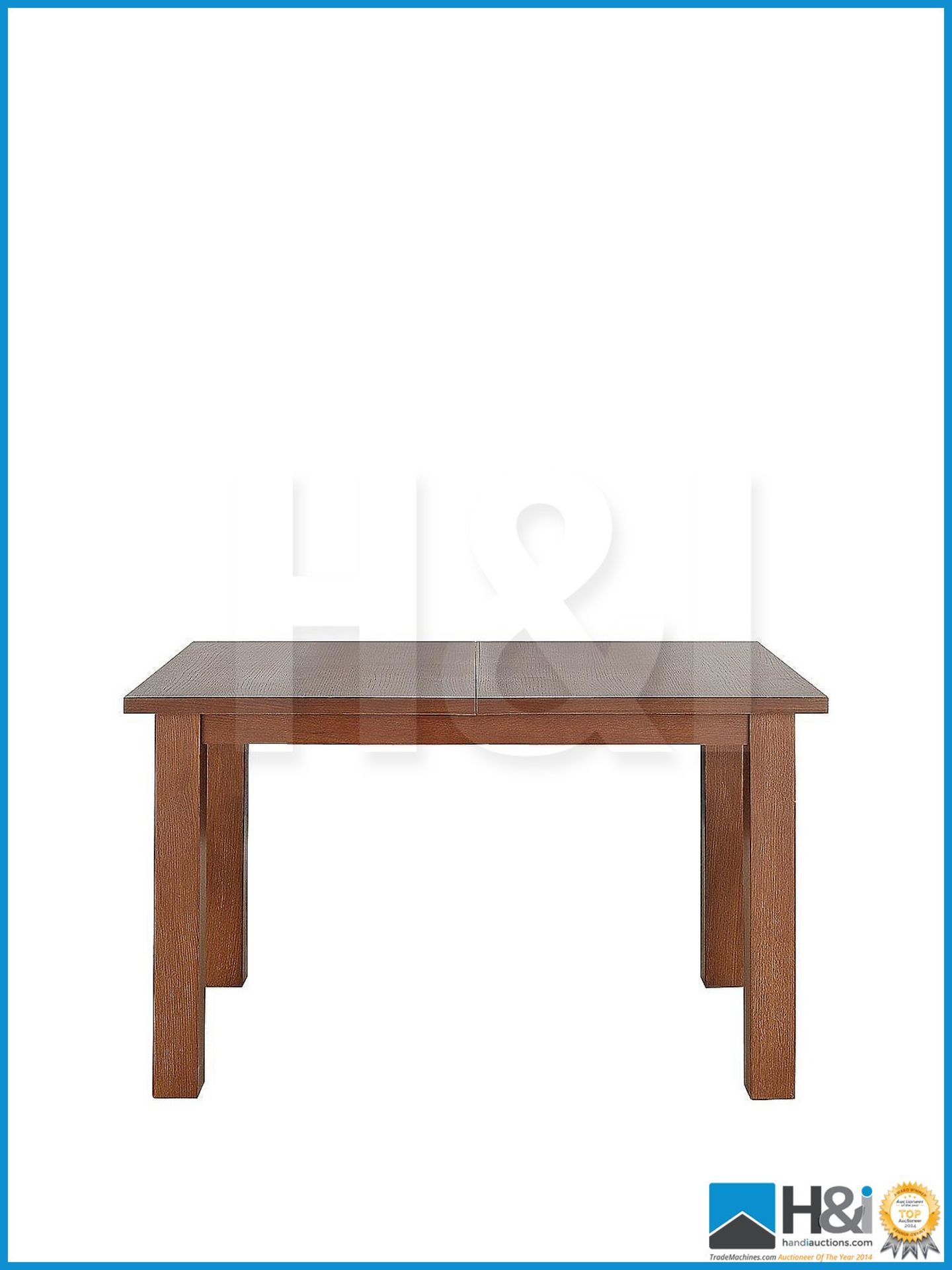 NEW IN BOX PRIMO EXTENDING DINING TABLE [WALNUT] 75 x 75 x 120cm RRP GBP 263