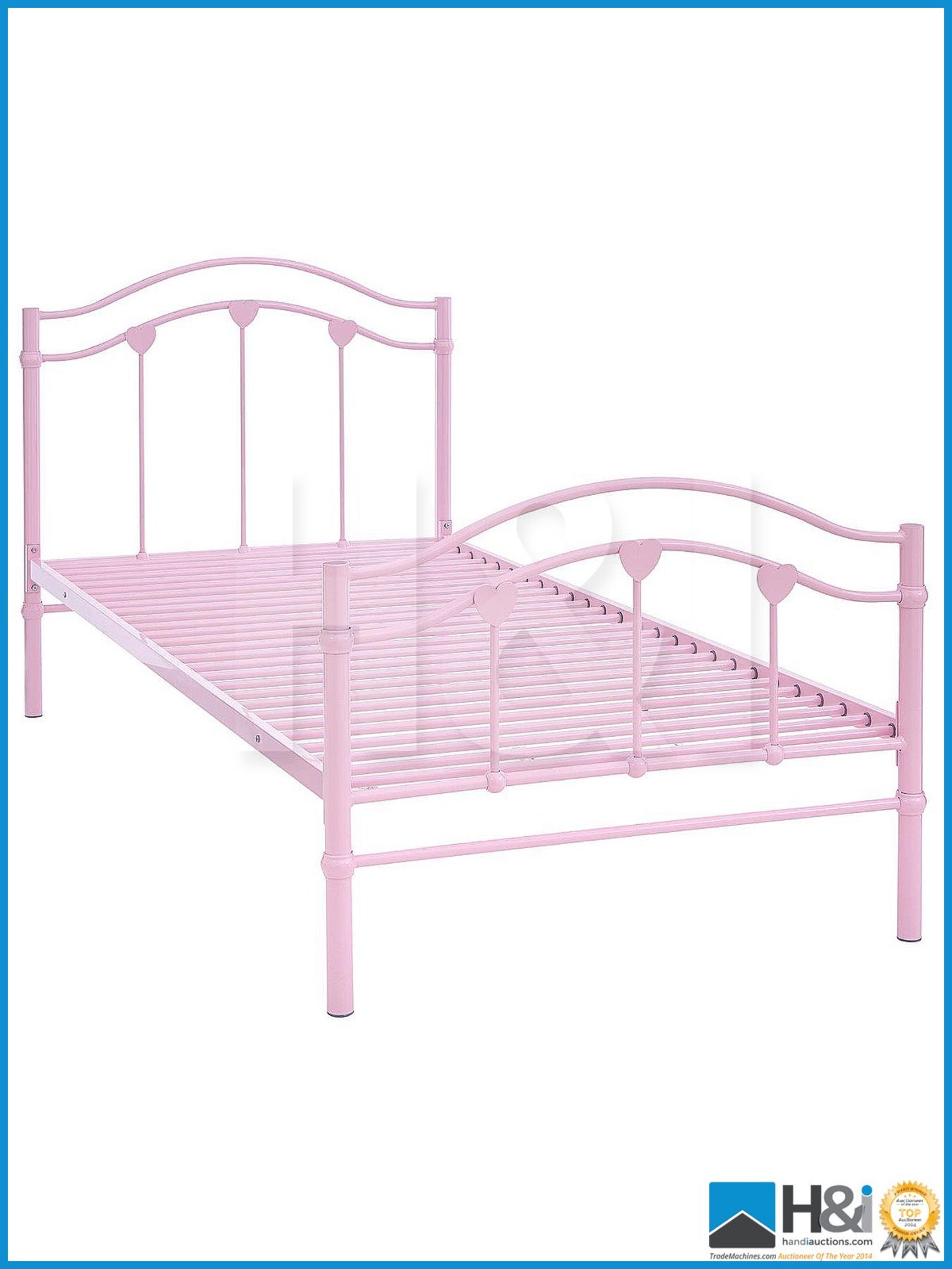 NEW IN BOX HEART SINGLE BED [PINK] RRP GBP 159