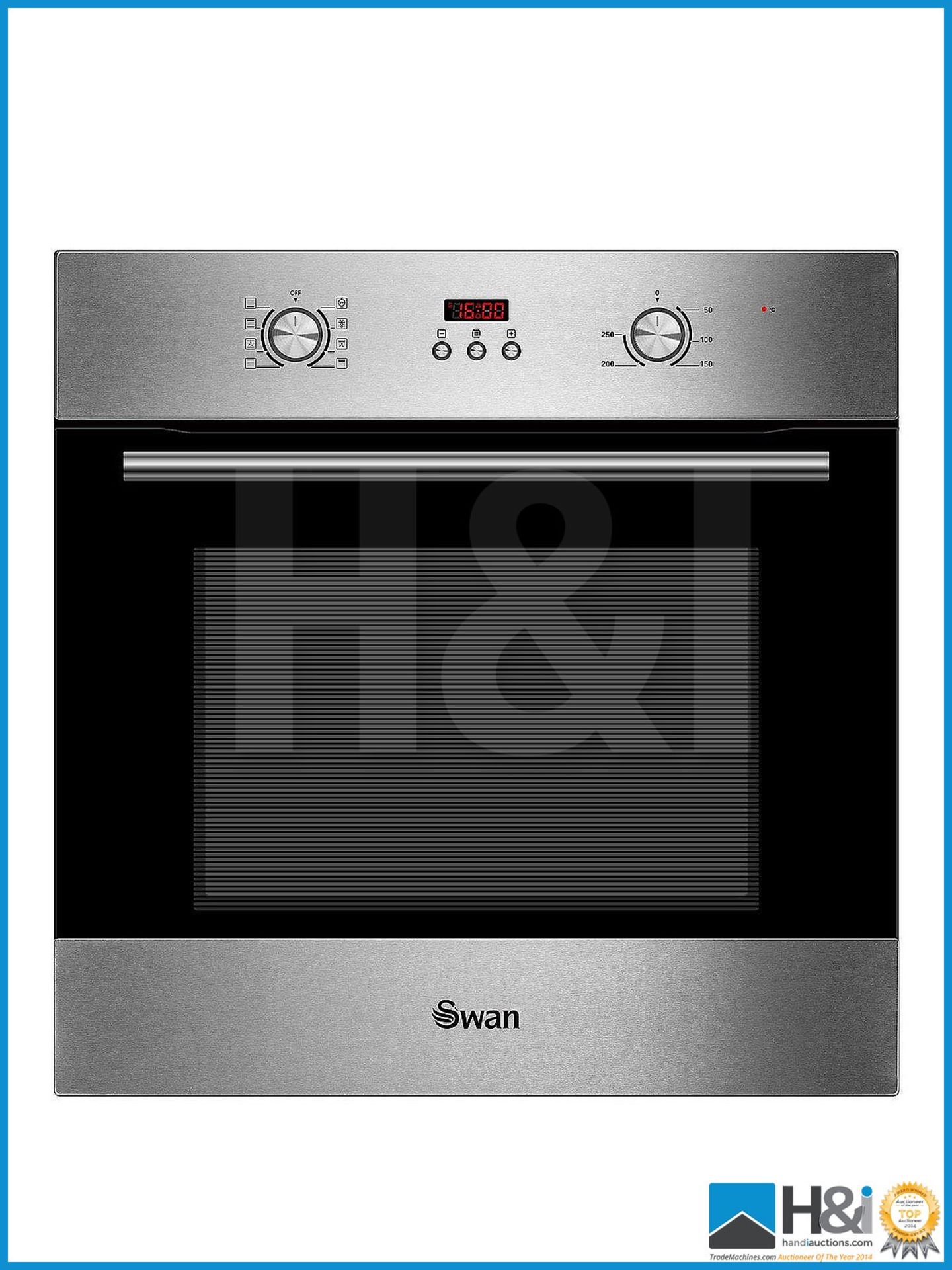 EX-DISPLAY UNTESTED SWAN SXB70110SS ONE SIZE BUILT IN ELECTRIC OVEN [STAINLESS STEEL] 59 x 60 x 57cm