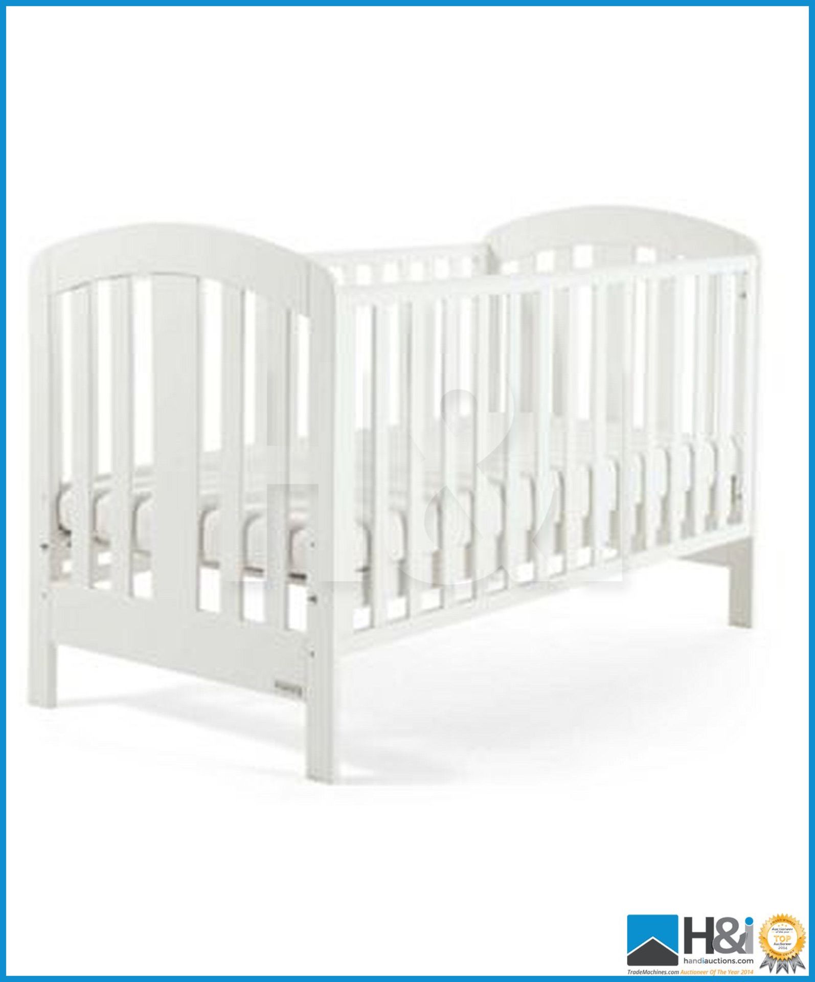 NEW IN BOX MAMAS & PAPAS FERN COTBED [WHITE] 96 x 145 x 76cm RRP GBP 335